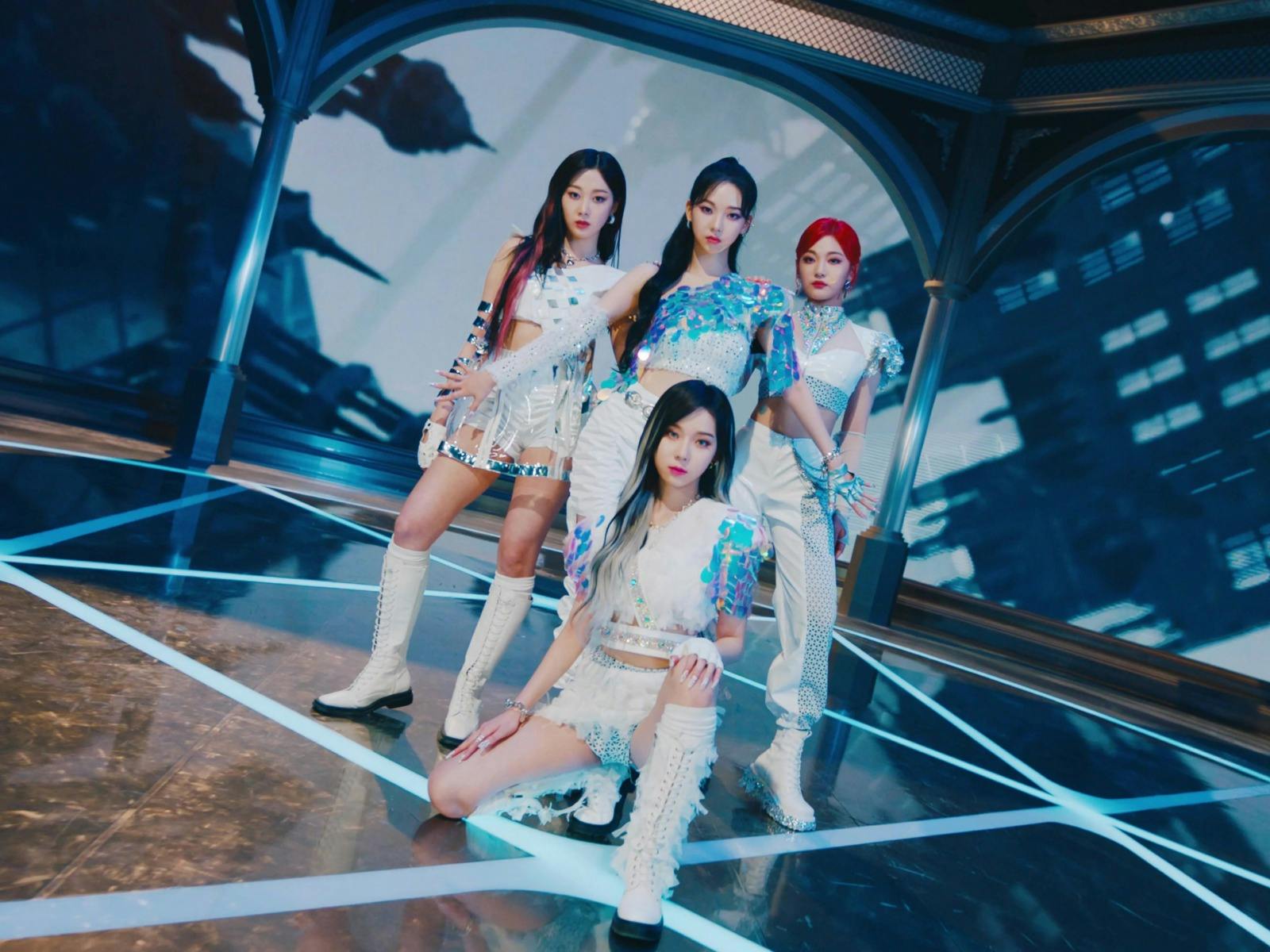 South Korean girl group Aespa group photo.