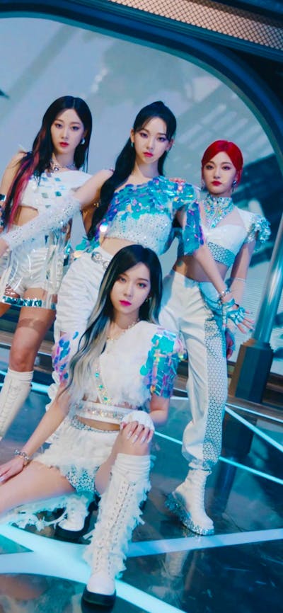 South Korean girl group Aespa group photo.