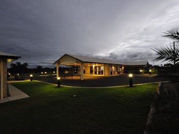 Modern motel in a quiet country setting. Modern motel in a quiet country setting.