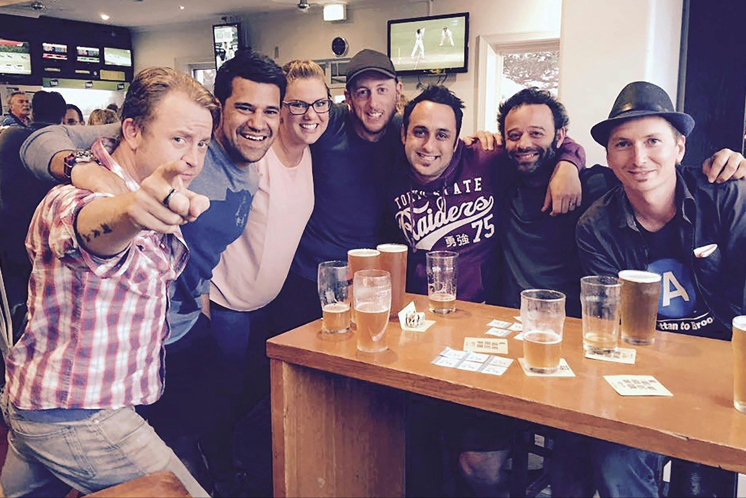 Andy's Trails Drinking Beers