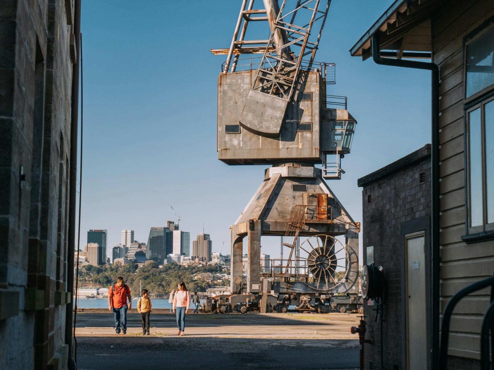 Cockatoo Island-Heritage Crane-Sydney Harbor