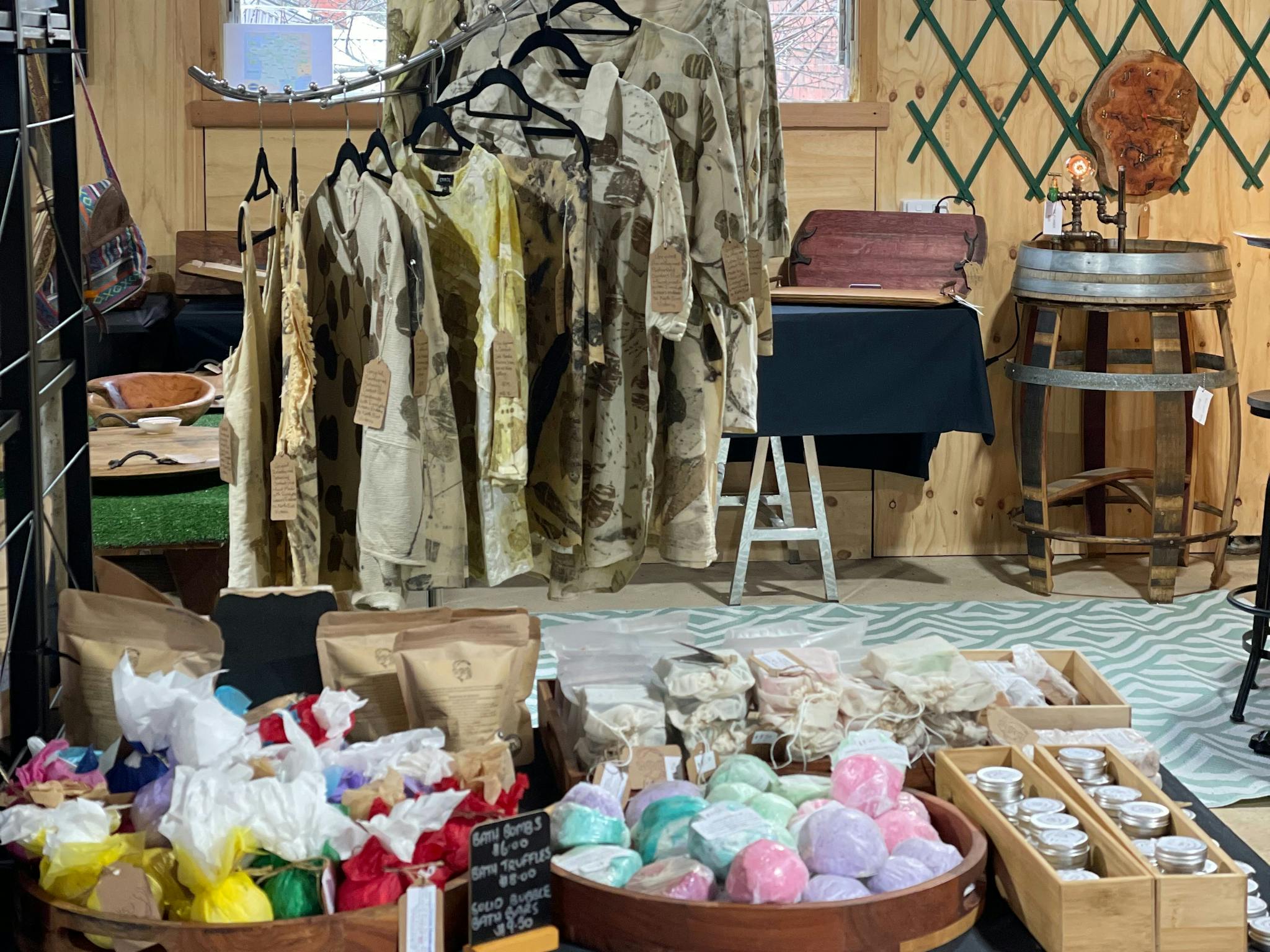 The Hub 3747  is an indoor marketplace showcasing local producers, artists and small businesses