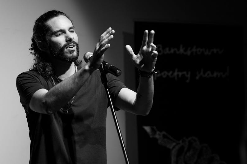Image of the event 'Poetry Slam featuring Luka Lesson'