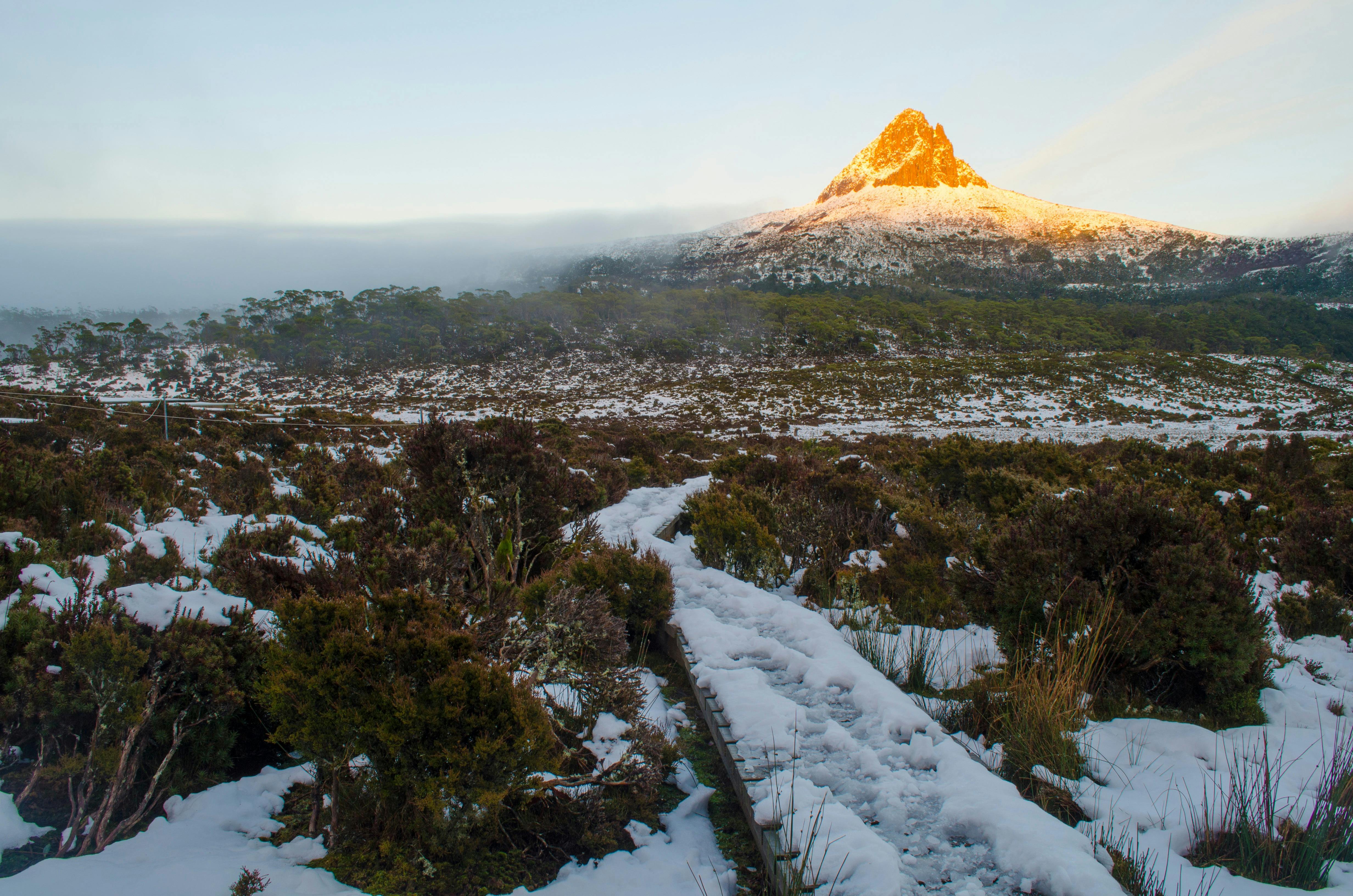 Barn Bluff on The Overland Track in Tasmania