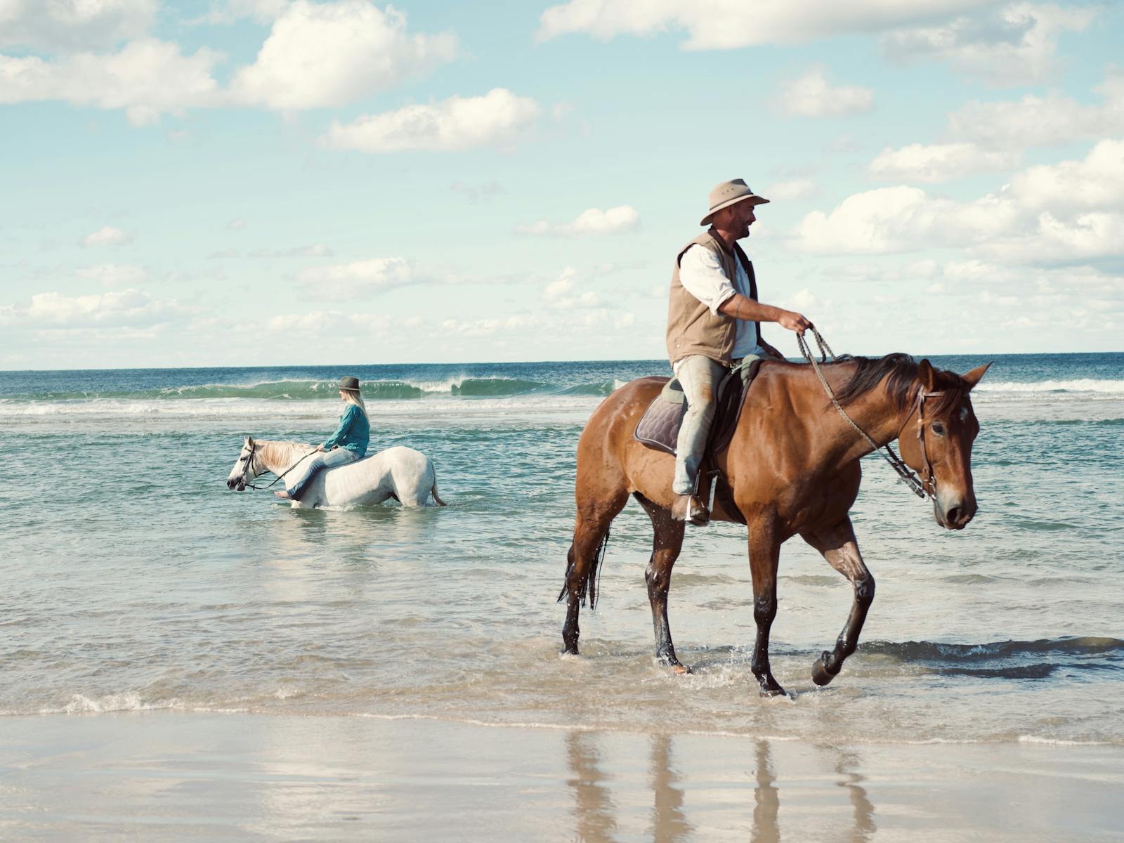 Coastal beach Rides horseback ride along Seven Mile Beach | NSW ...