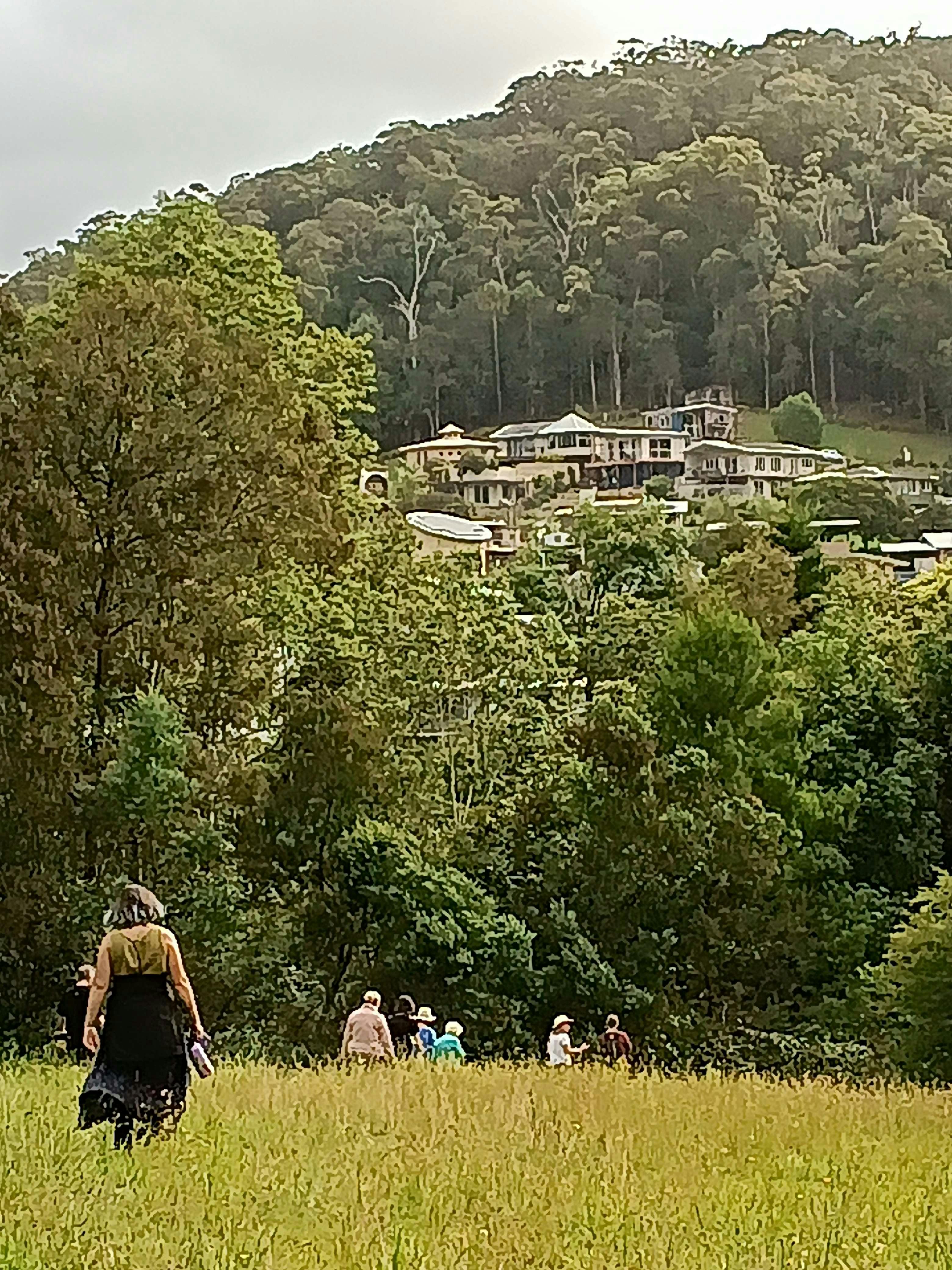 The villae from the rural lot across the creek