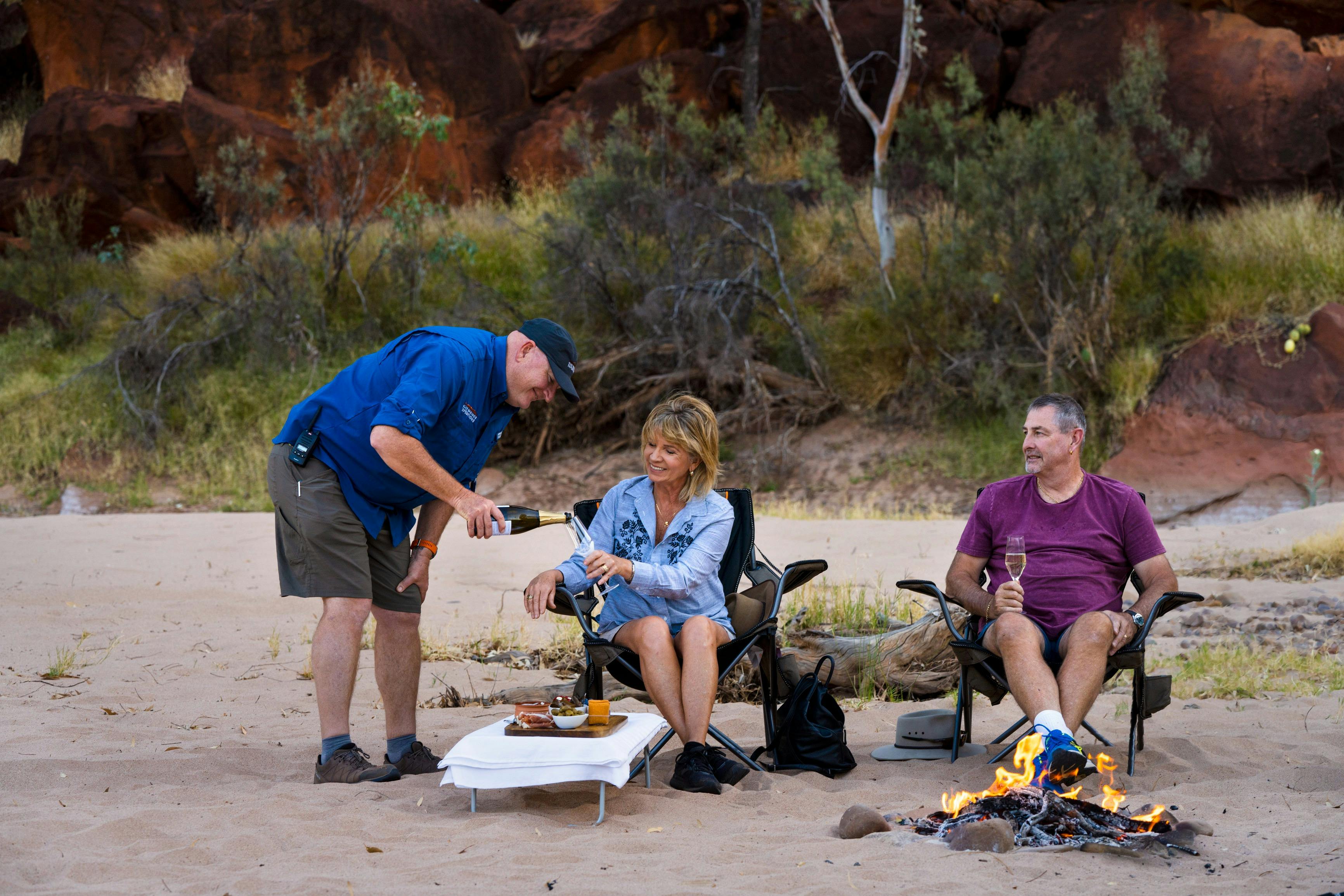 people glamping