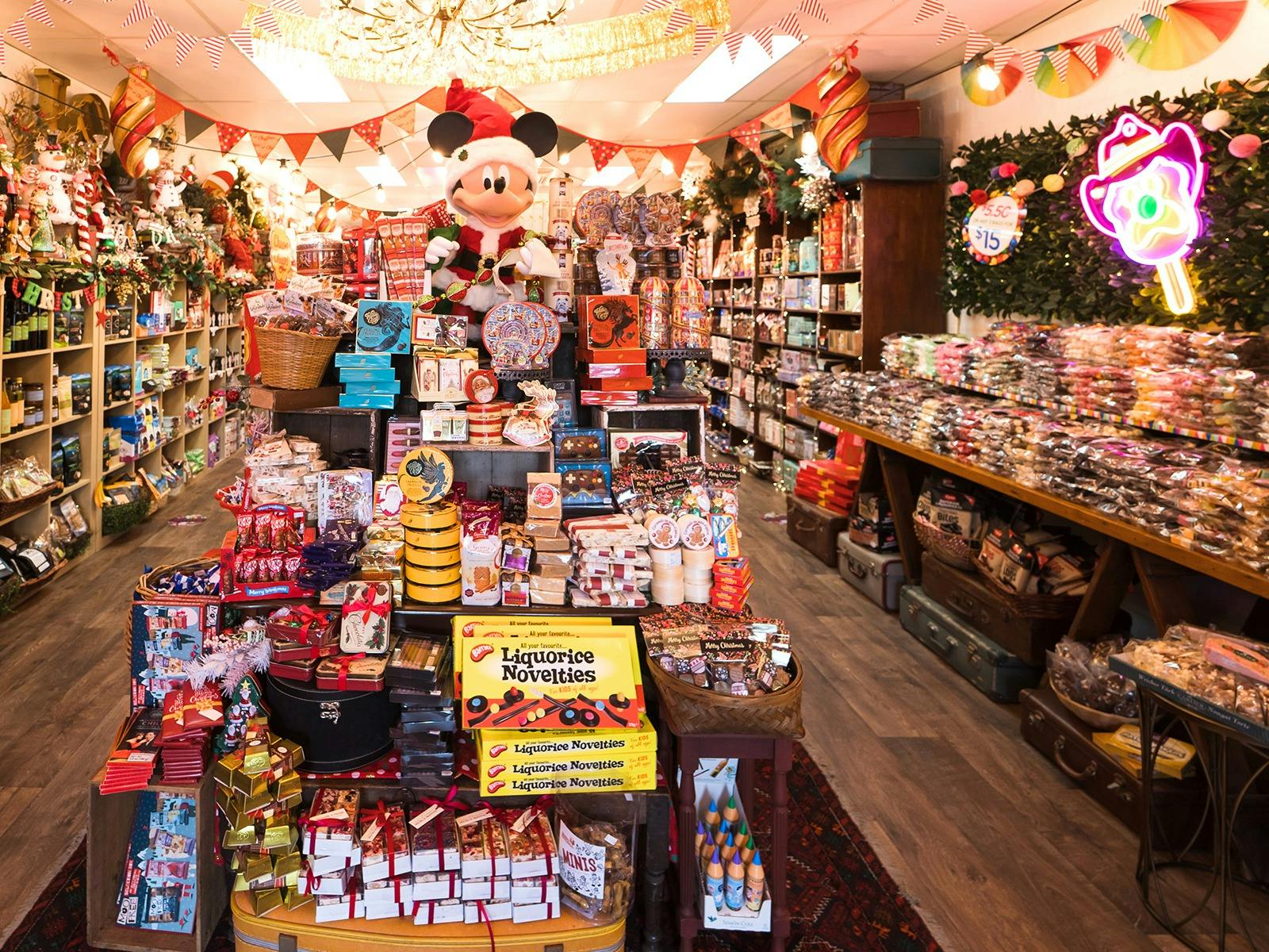 Christmas at Cha Cha Chocolate is a wonderland filled with chocolates, gifts and decorations.