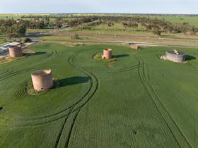 World War II Fuel Storage Tanks.