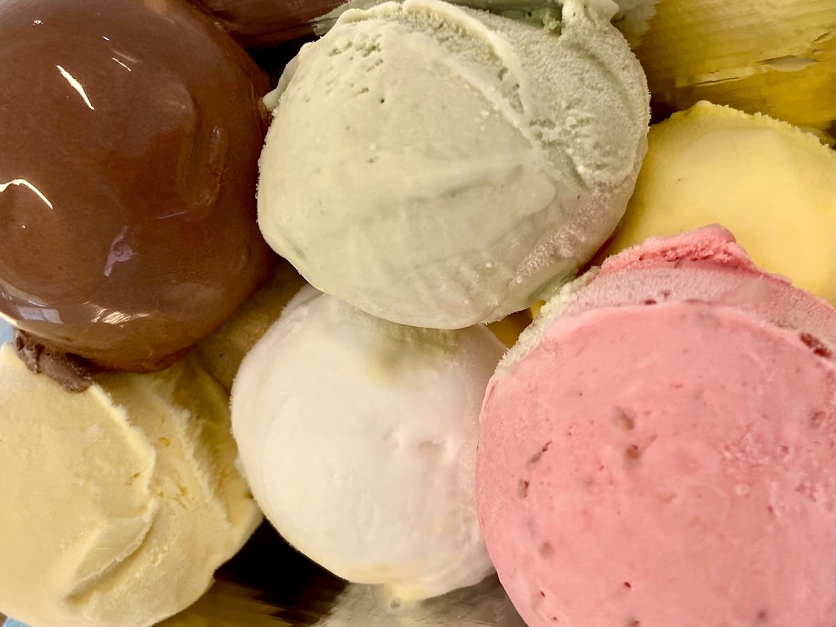 Our gelato flavours change daily depending on  what fruit is ripe, what combos Chef Andy creates!
