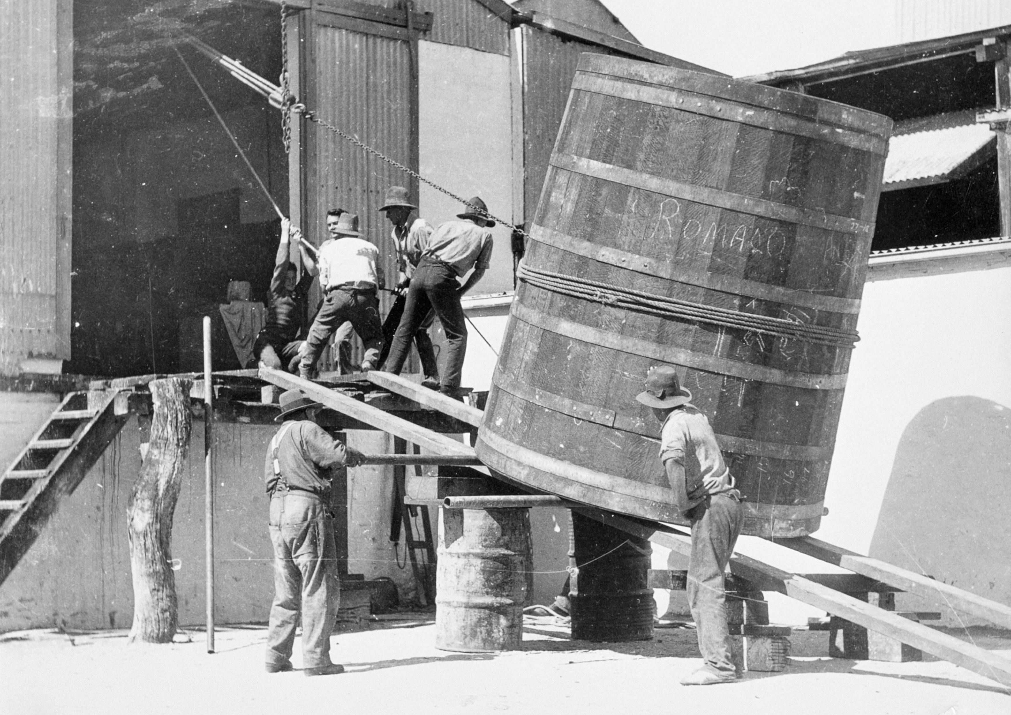 Come and see the hand hewn red gum vats for yourself