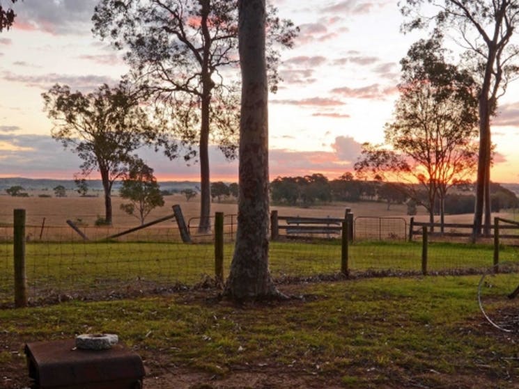 Photo of sunset views from the property at Bella Wind Bed and Breakfast