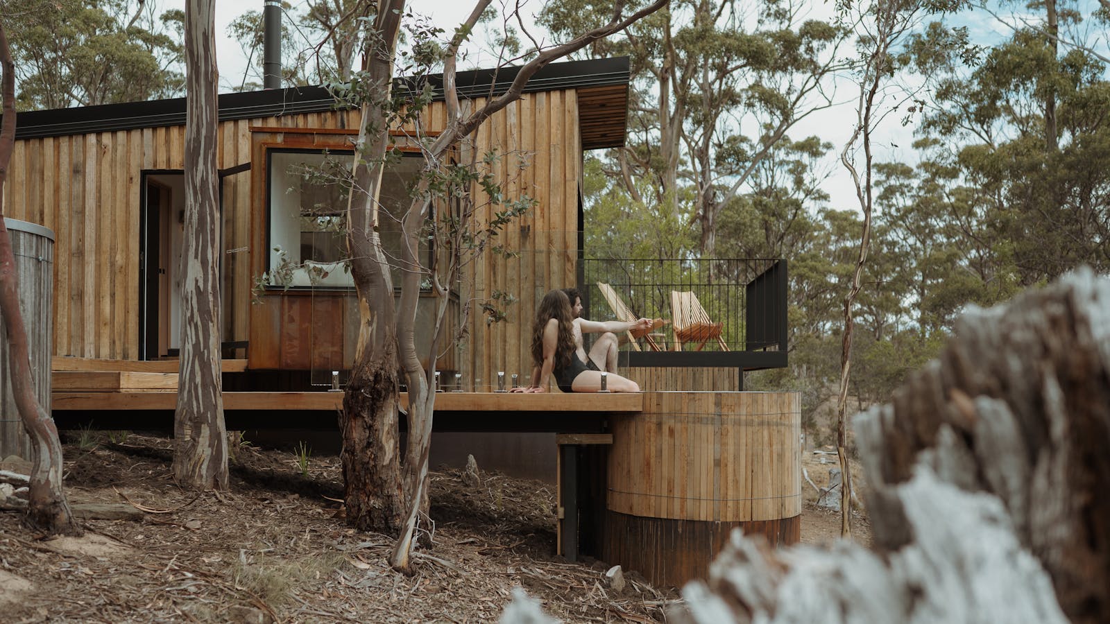 A perfect day out relaxing in the hottub