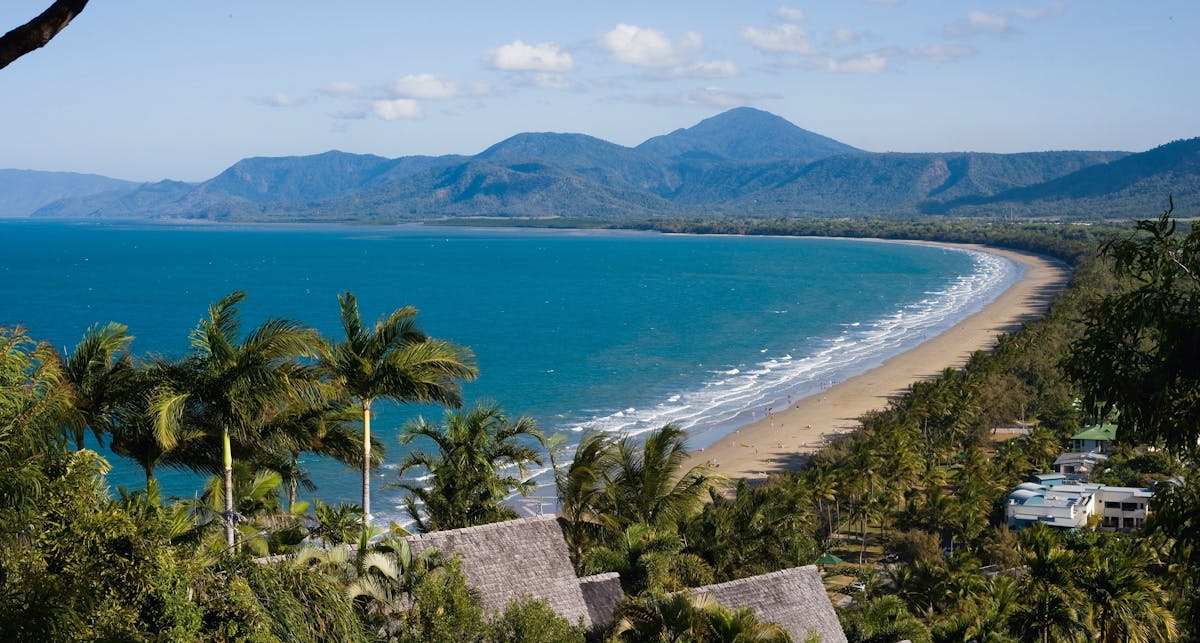 Four Mile Beach aerial shot