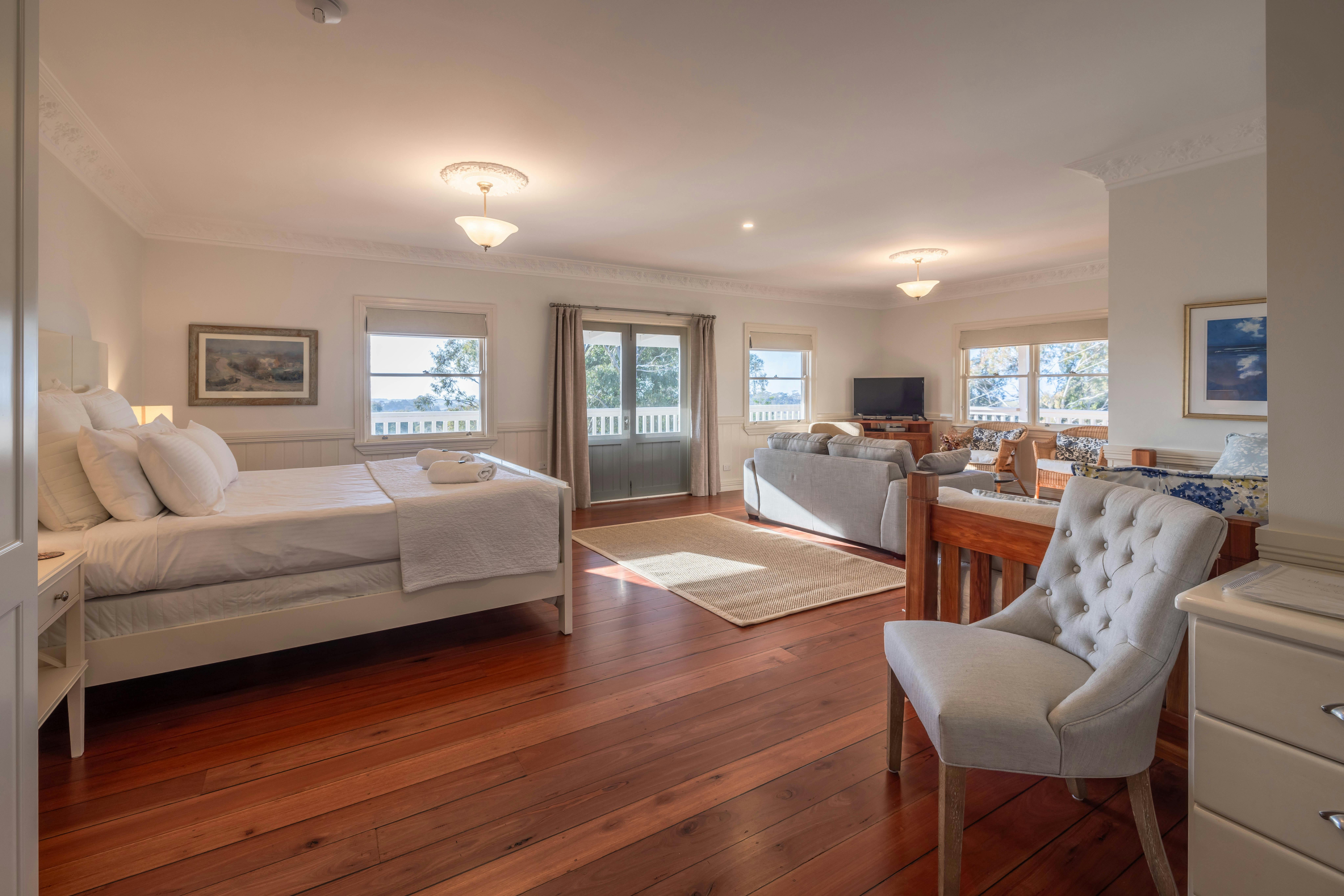 Gulaga - The Bryn at Tilba의 디럭스 킹 스파 스위트룸