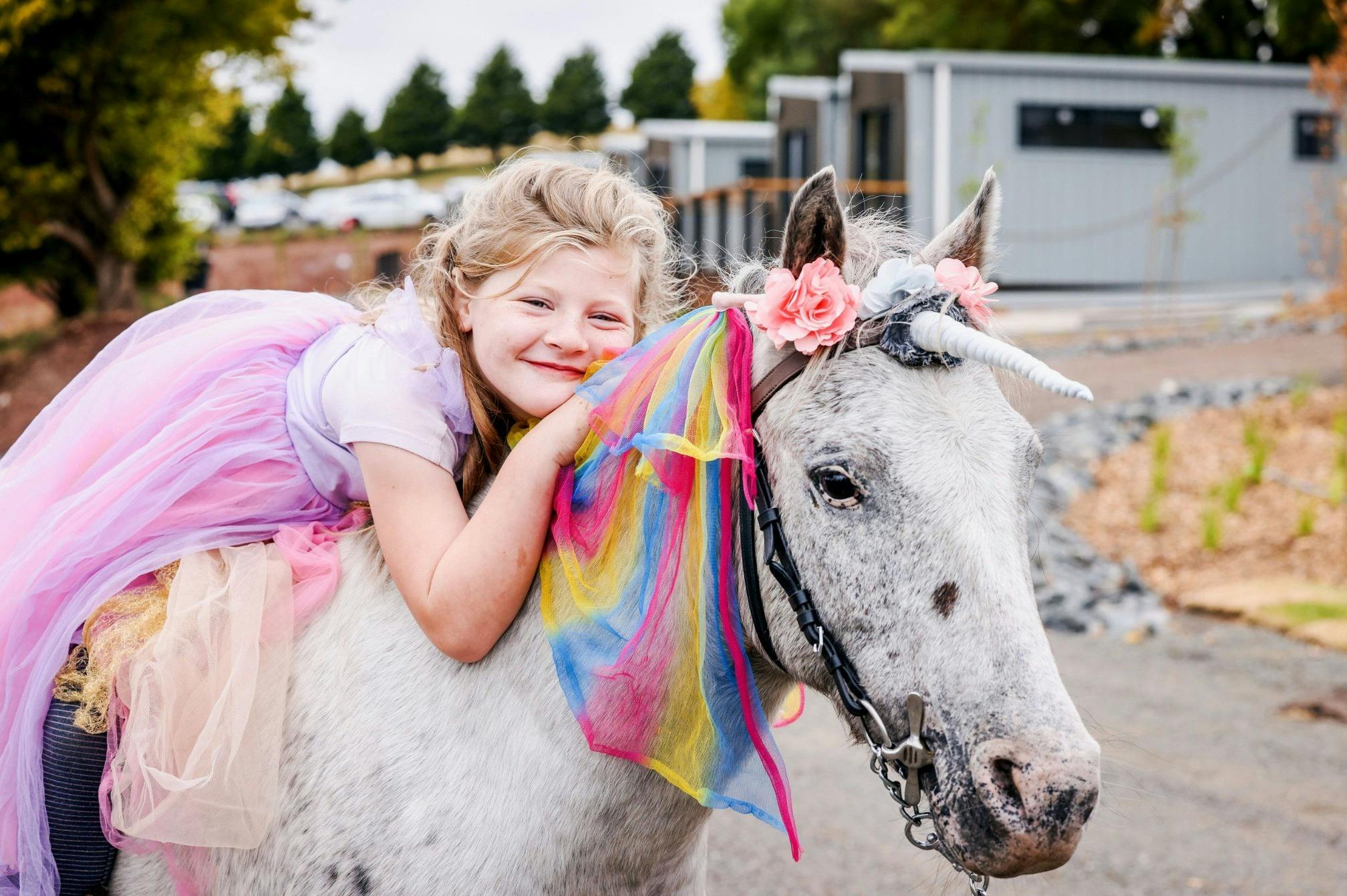 Unicorns in Summer at Kryal Castle