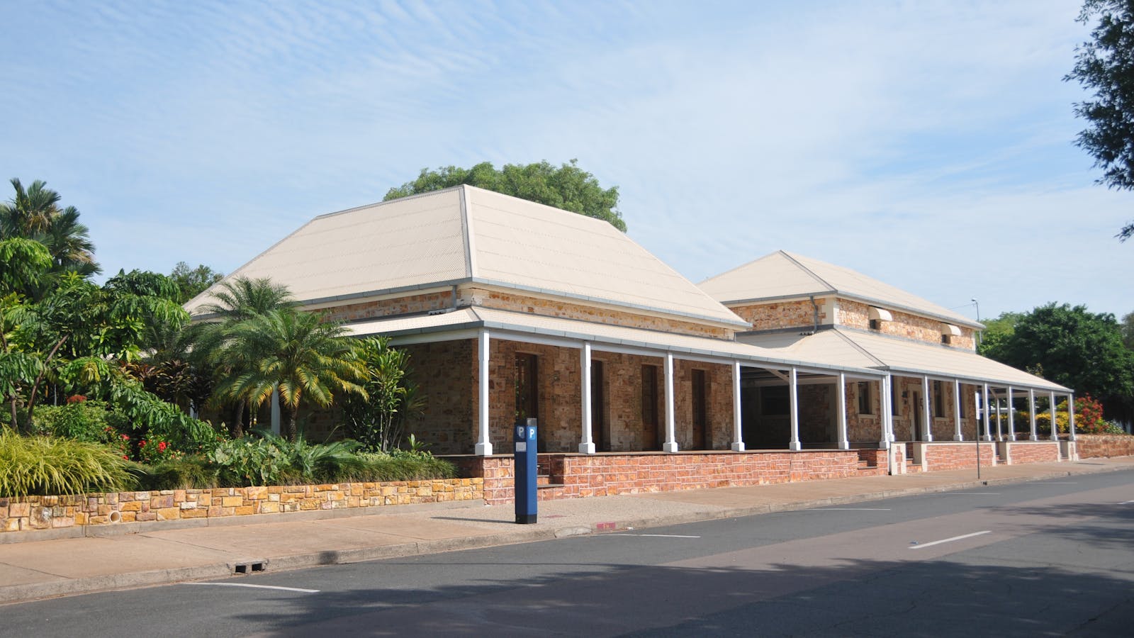 Former Courthouse (left) and Police Station (right), now the Administrator’s Offices.
