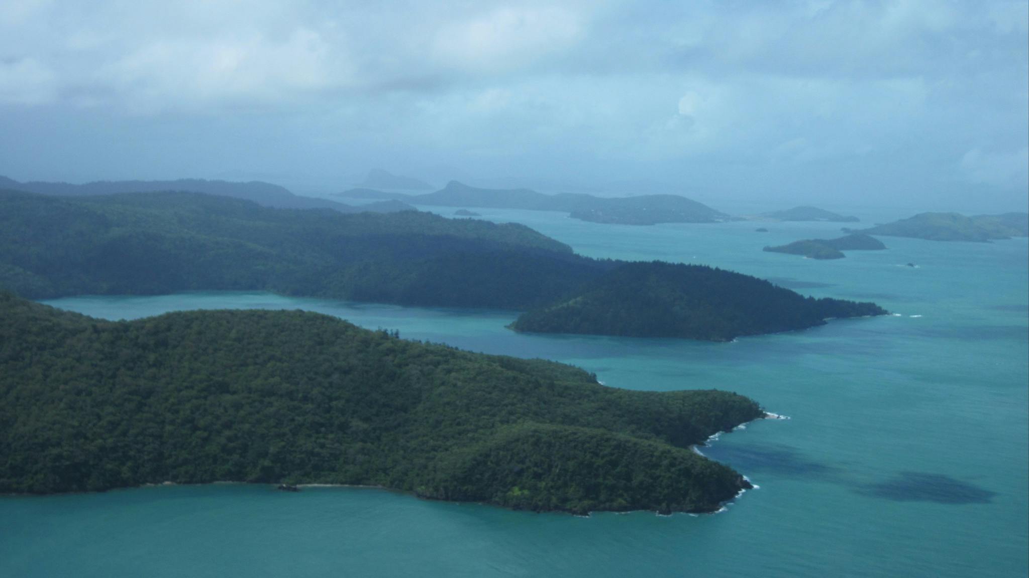 Aerial view of Whitsunday Island Aerial view of Whitsunday Island