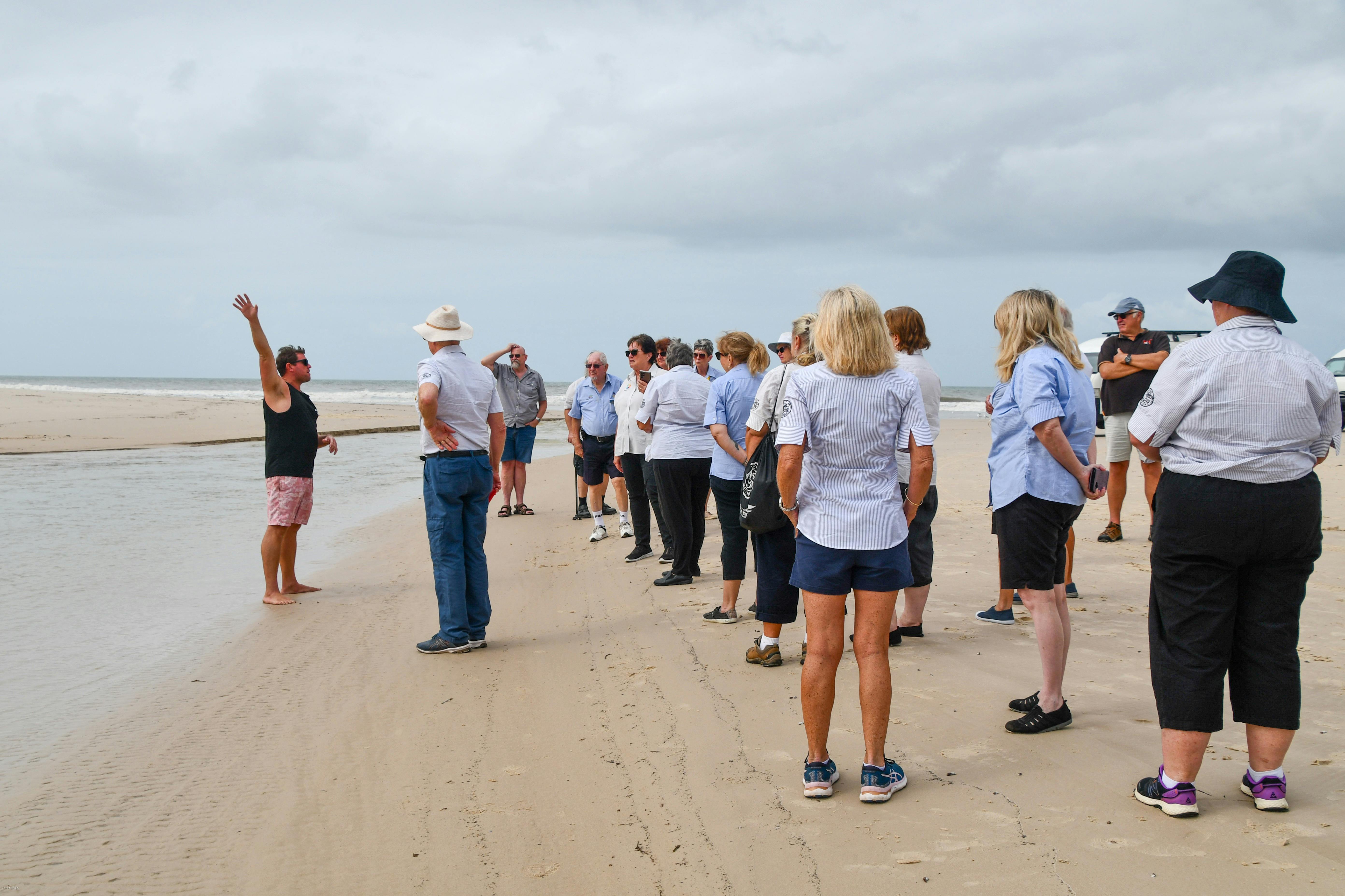 Volunteers serve with a smile
