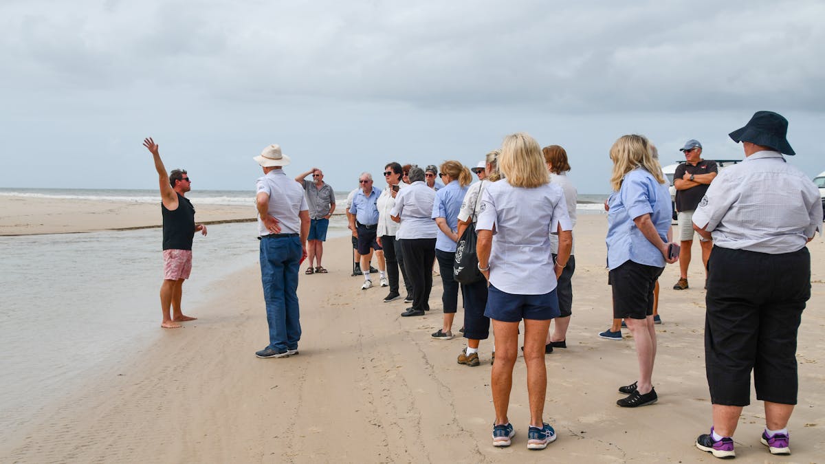 Volunteers serve with a smile