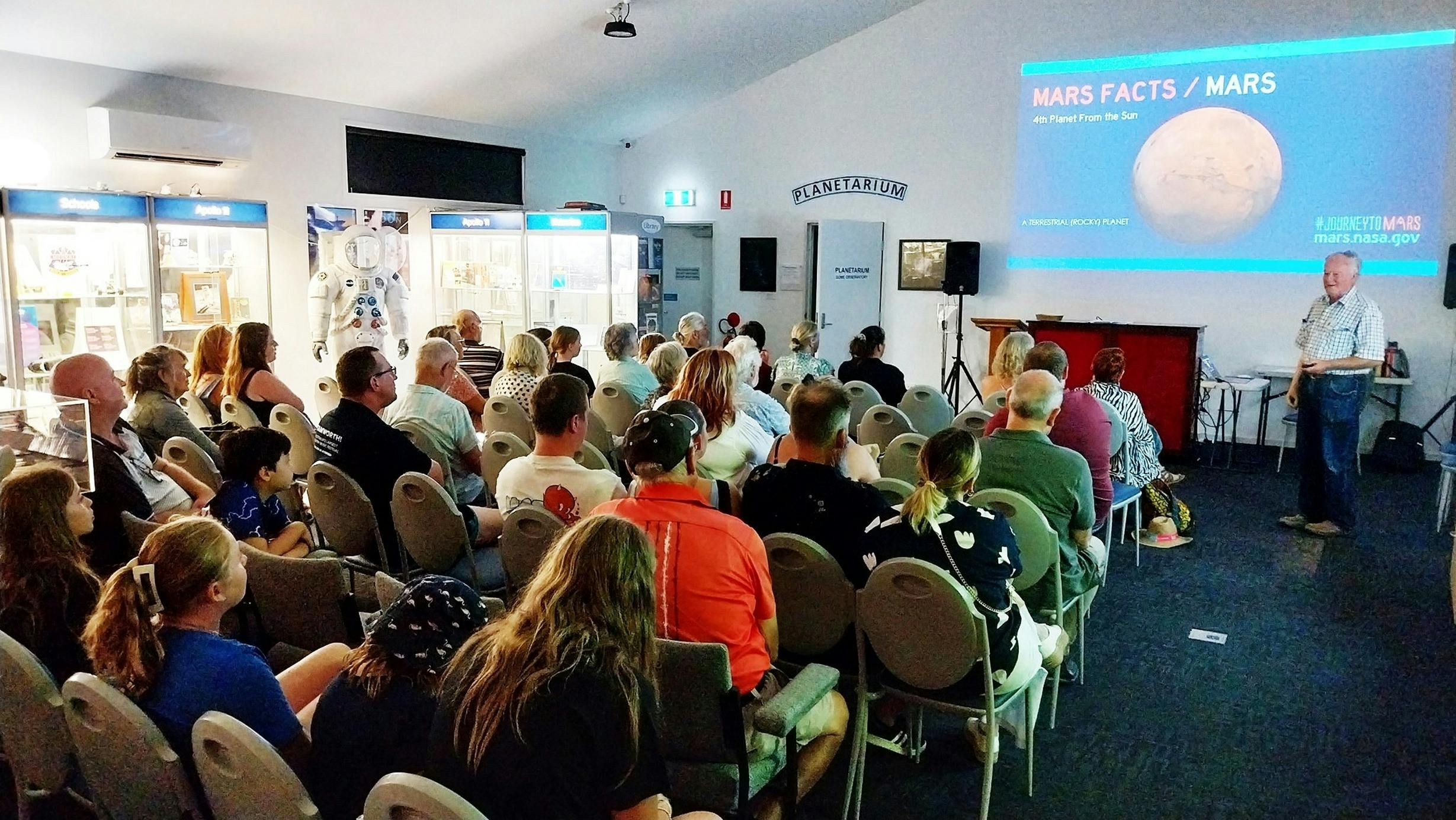 We run additional monthly Lecture & Viewing nights featuring a  club member or University presenter.