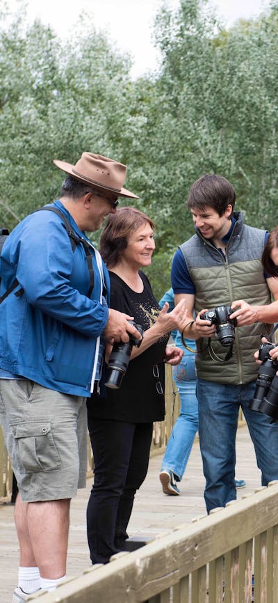 Photography tour group at the Zoo
