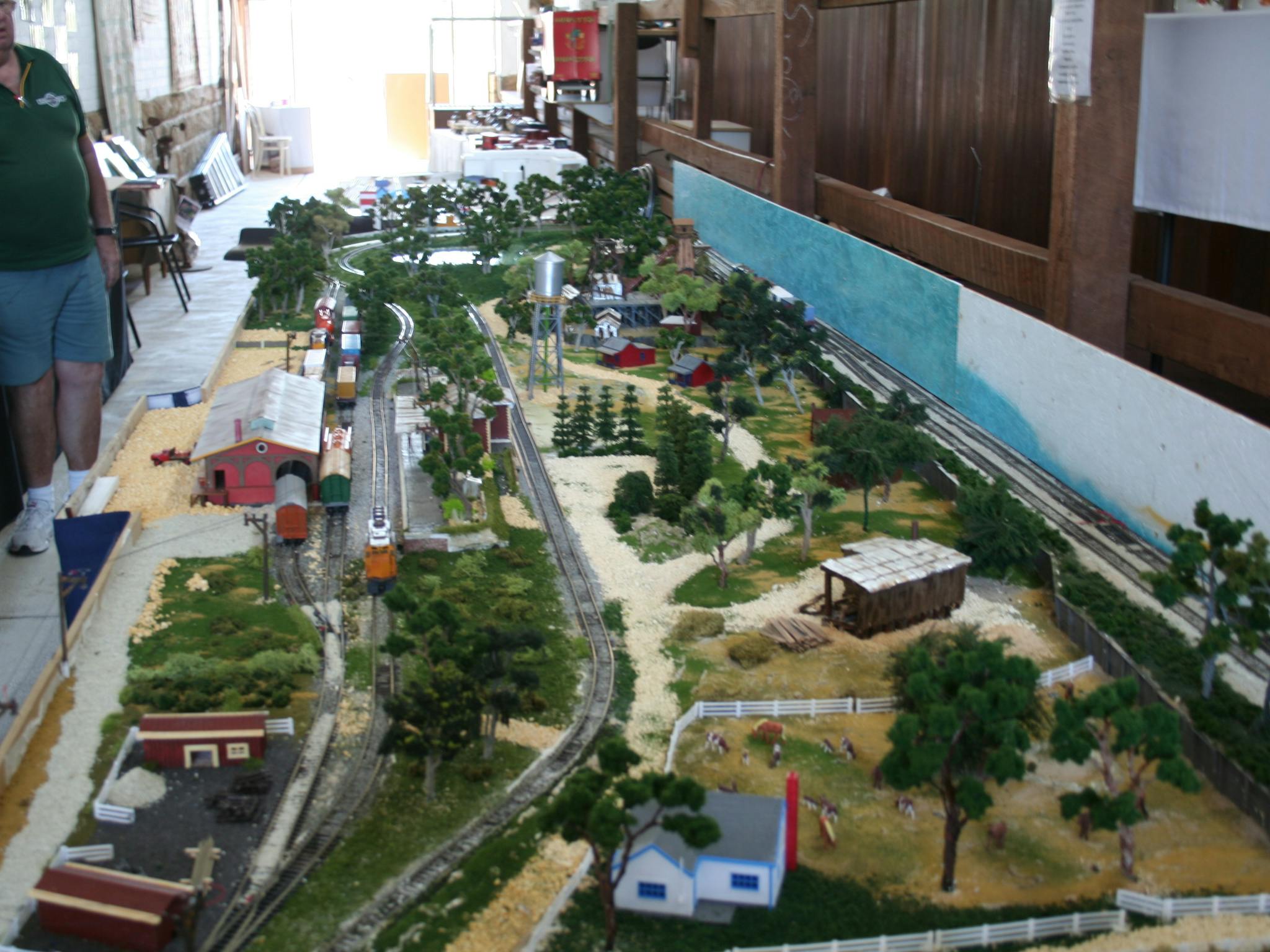 Scale model railway showing through history the growth of Chiltern