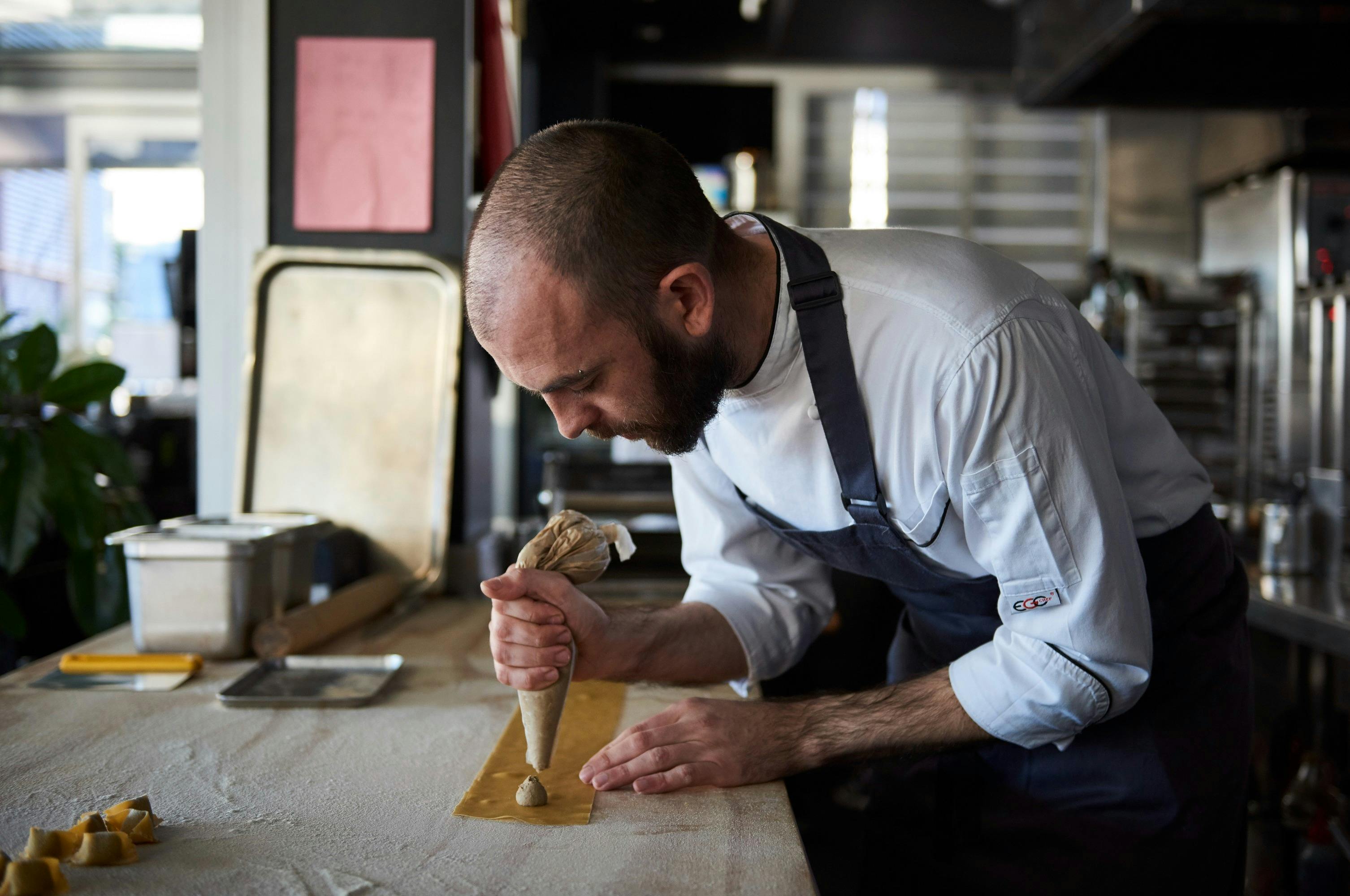 Hand-made pasta at waterside restaurant LuMi Bar & Dining in Pyrmont