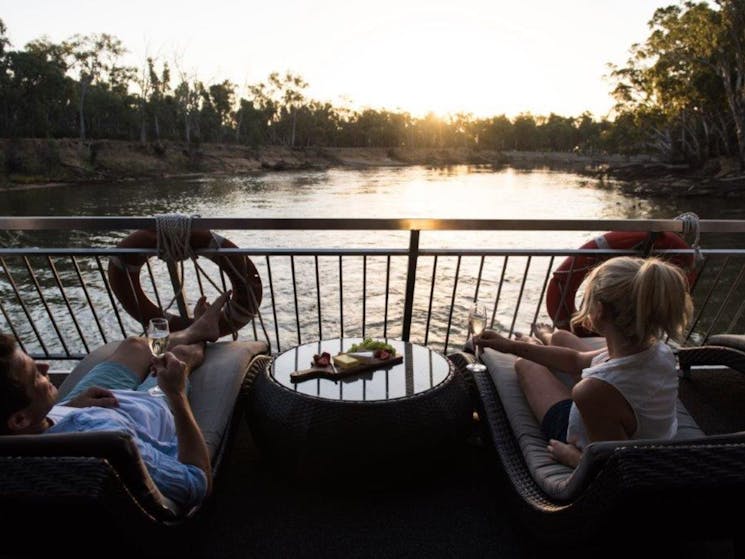 Magic Murray Houseboats balcony