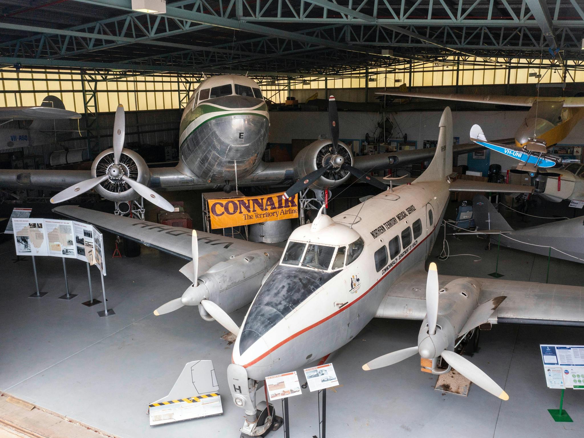 Aero Medical DOVE aircraft used for medical flights & DC3 used for evacuations