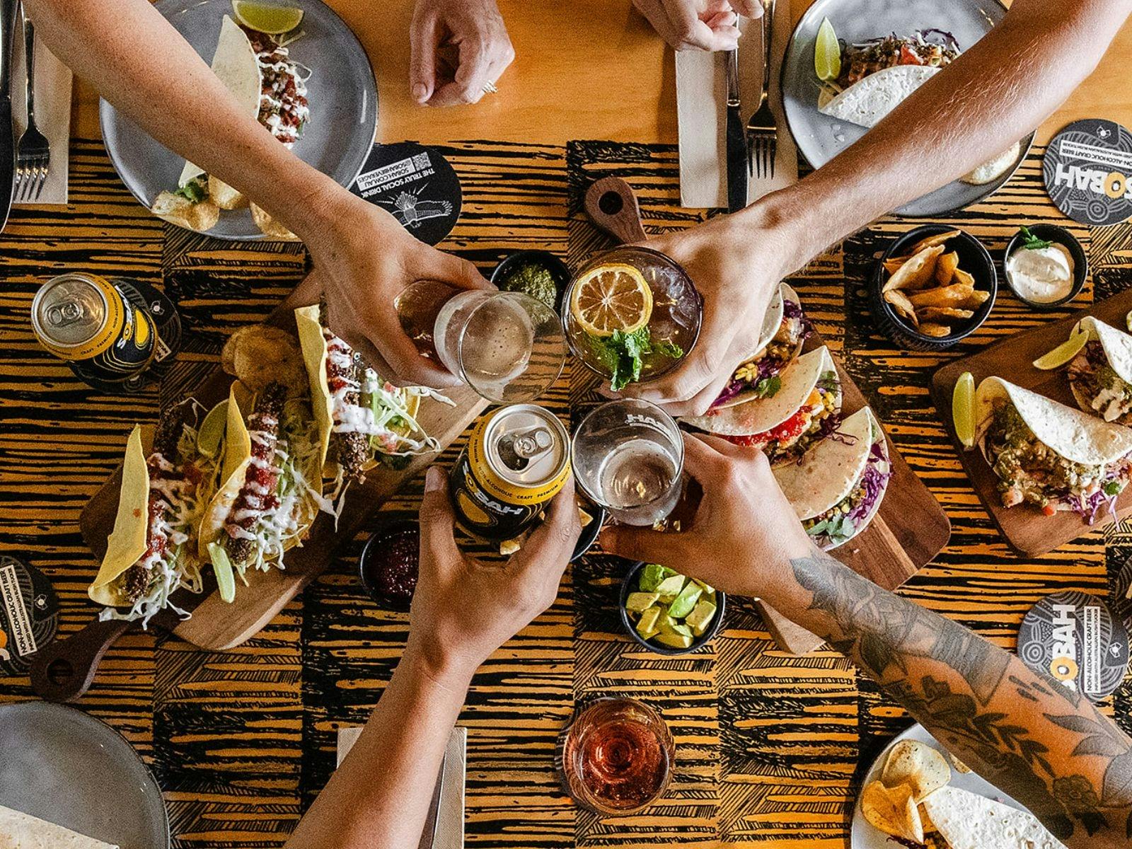 tacos beer beers brews cafe burleigh gold coast australian cuisine food bush tucker