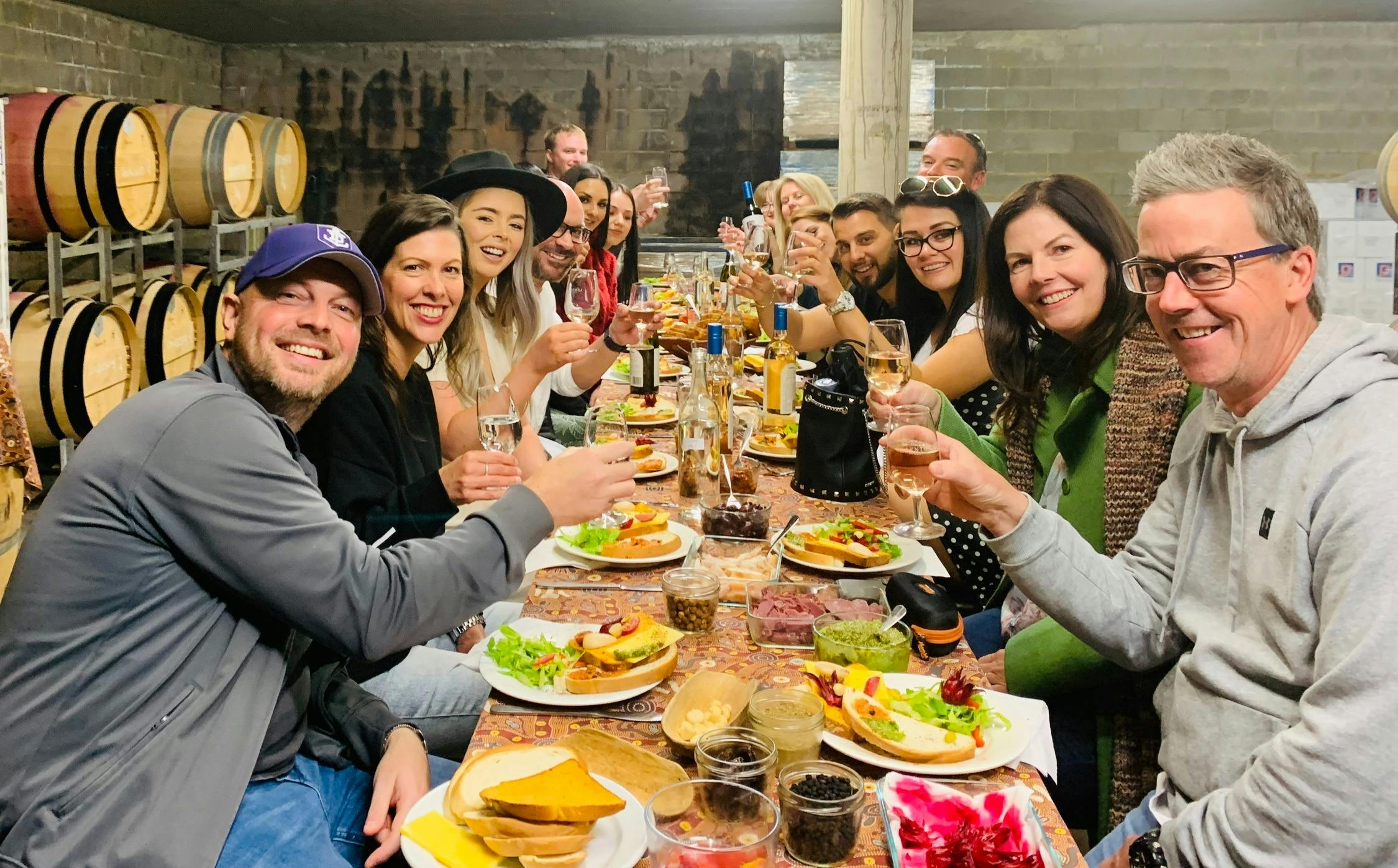 People eating a delicious lunch