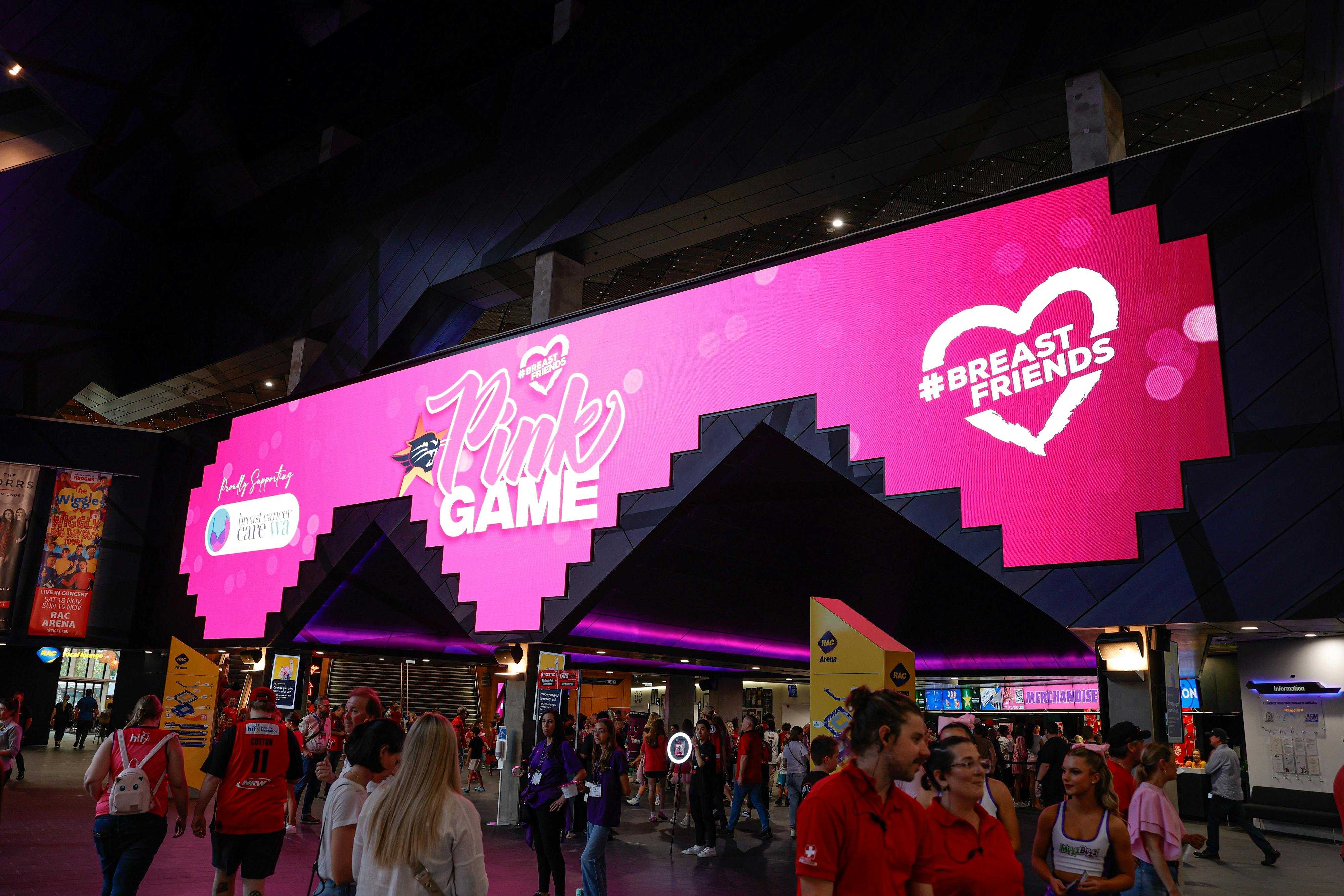 Perth Wildcats v South East Melbourne Phoenix- Pink Game for BCCWA