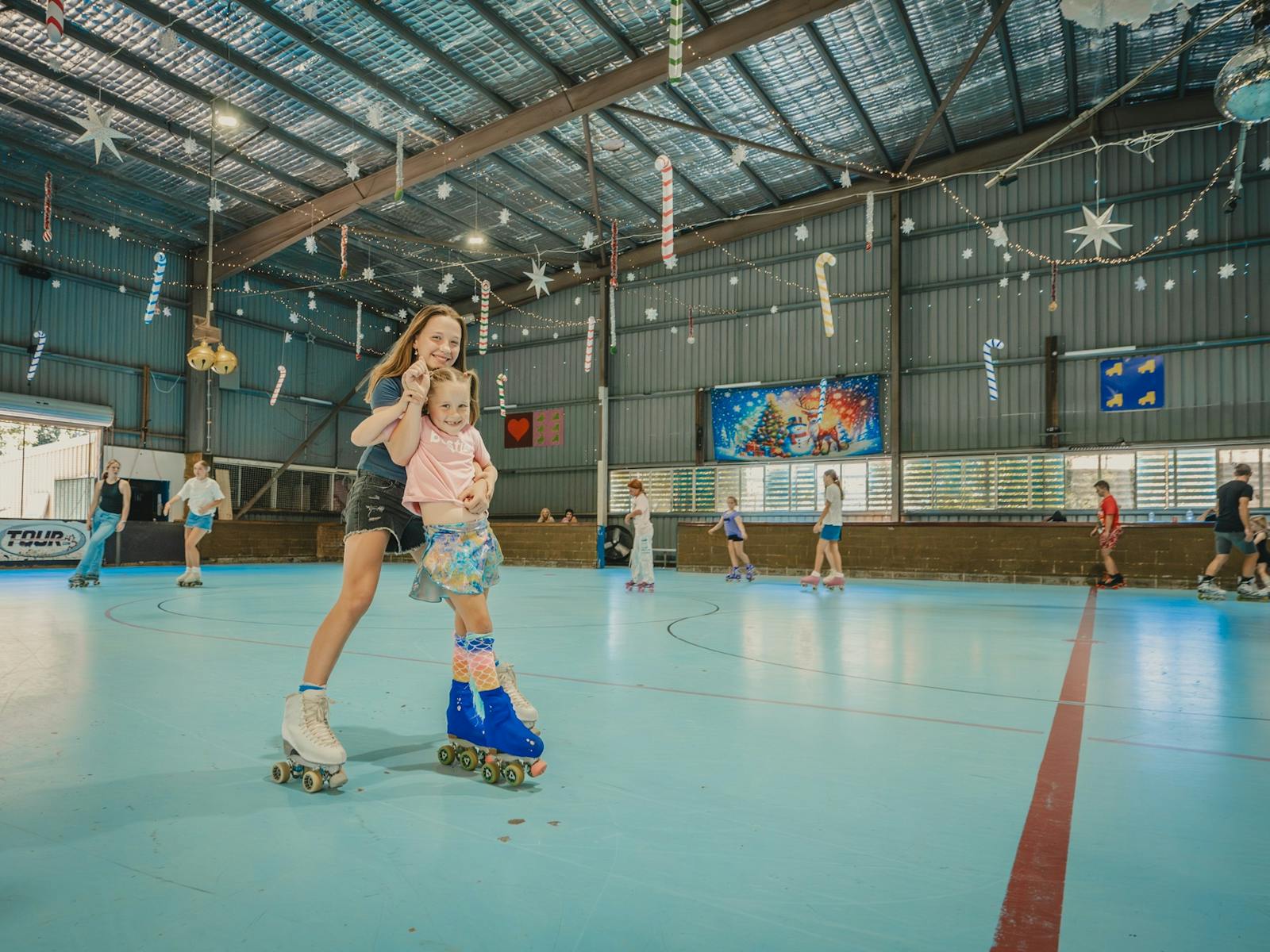 Girls Skating
