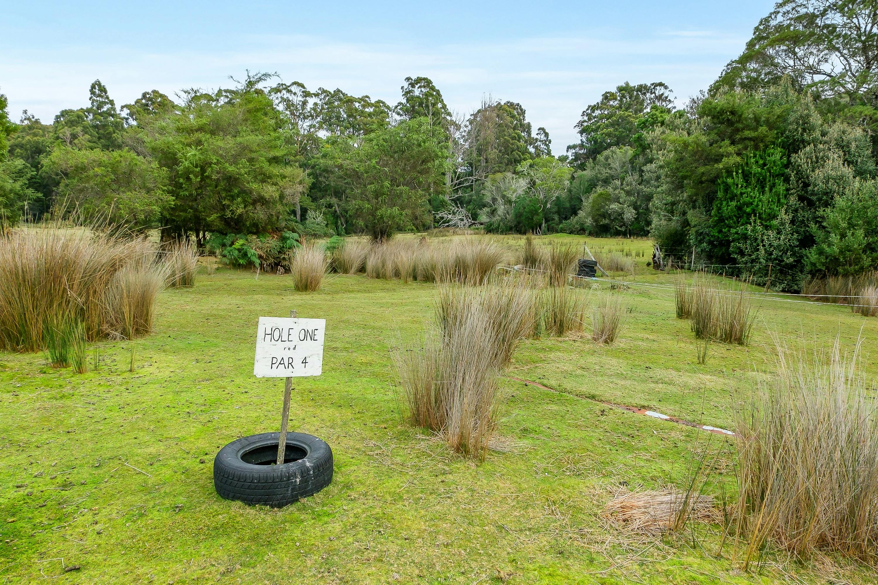 The Golf Course - bush course with 4 holes.
