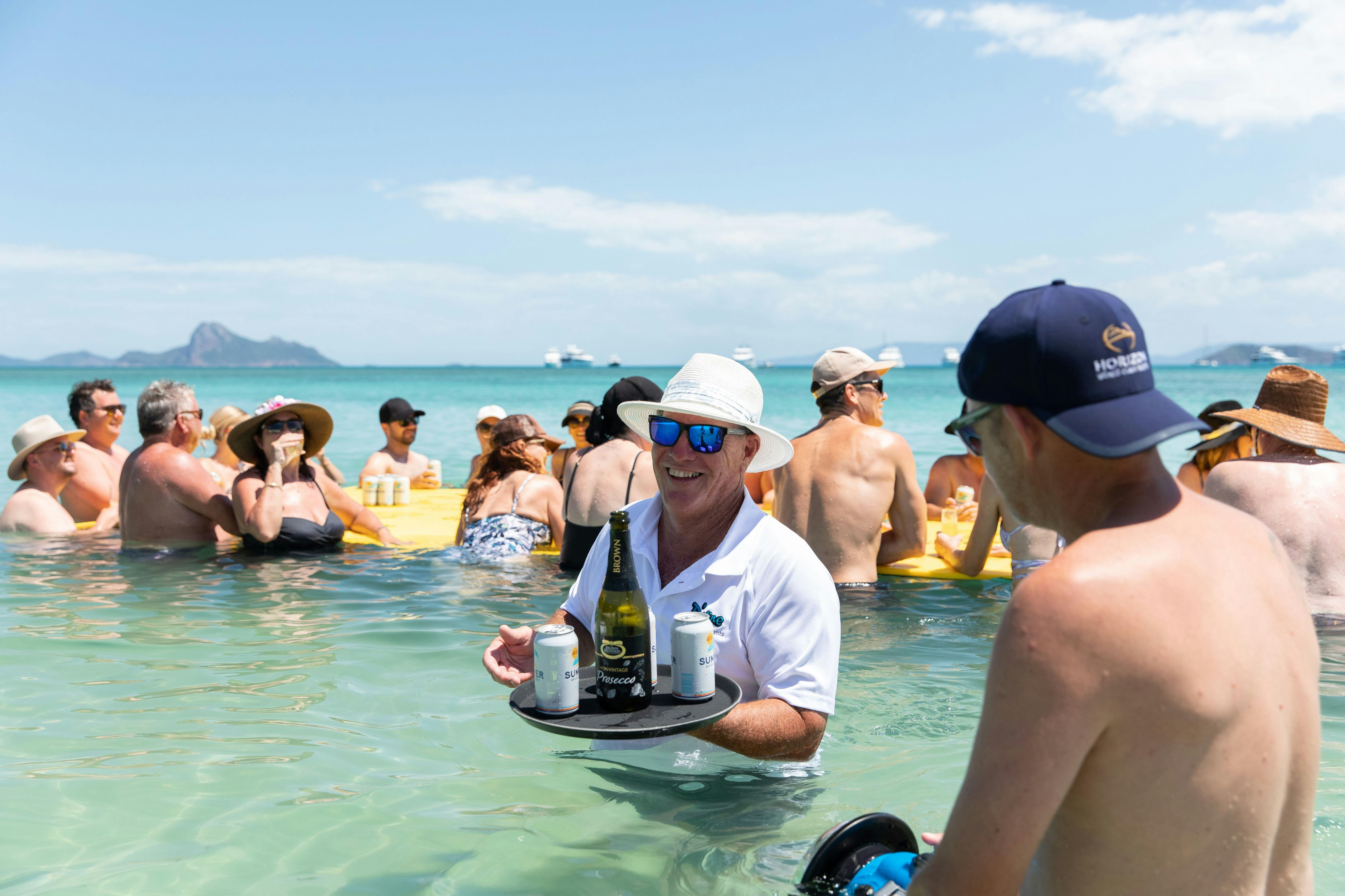 Champagne being served at WOW