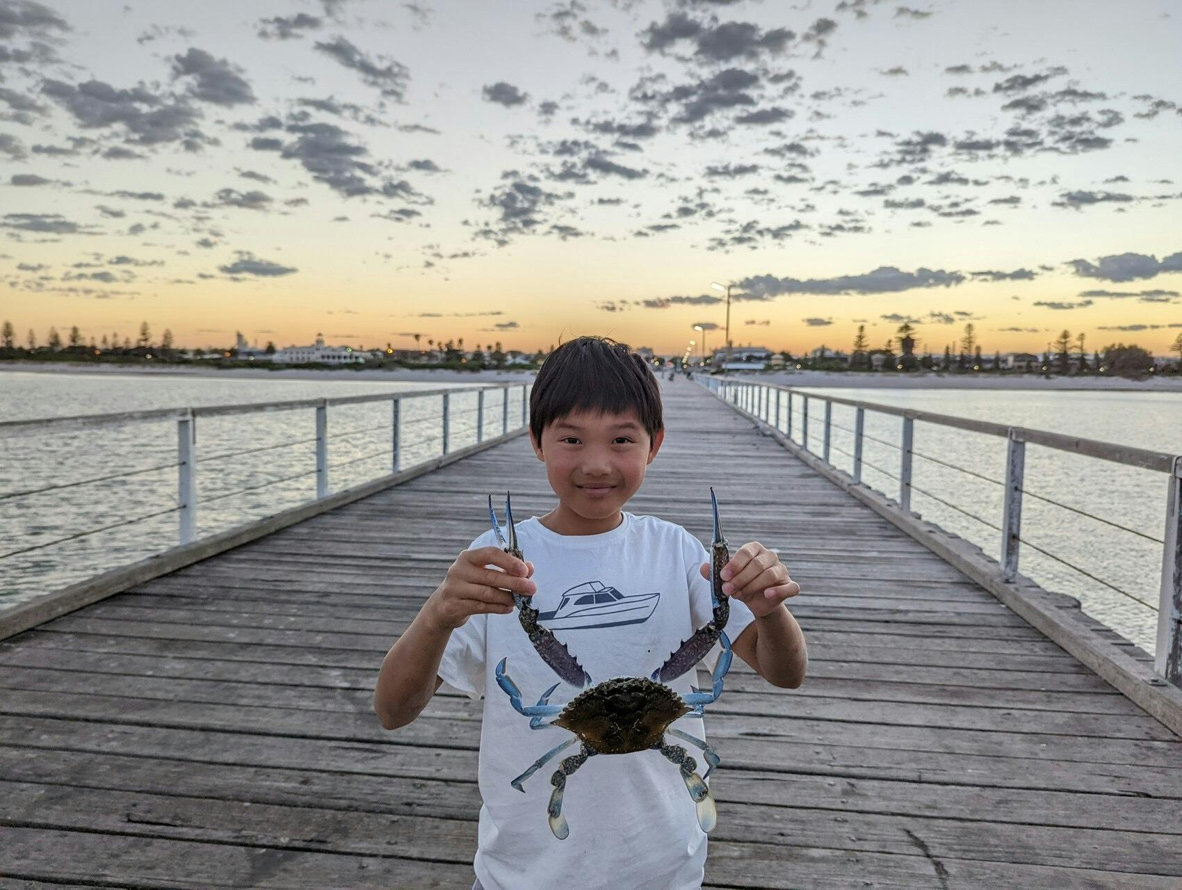 Jetty crabbing