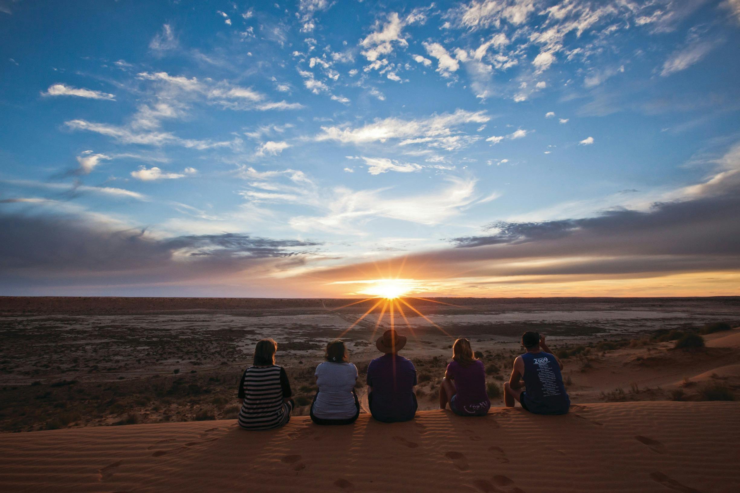 Sunsets on the Big Red sand dune