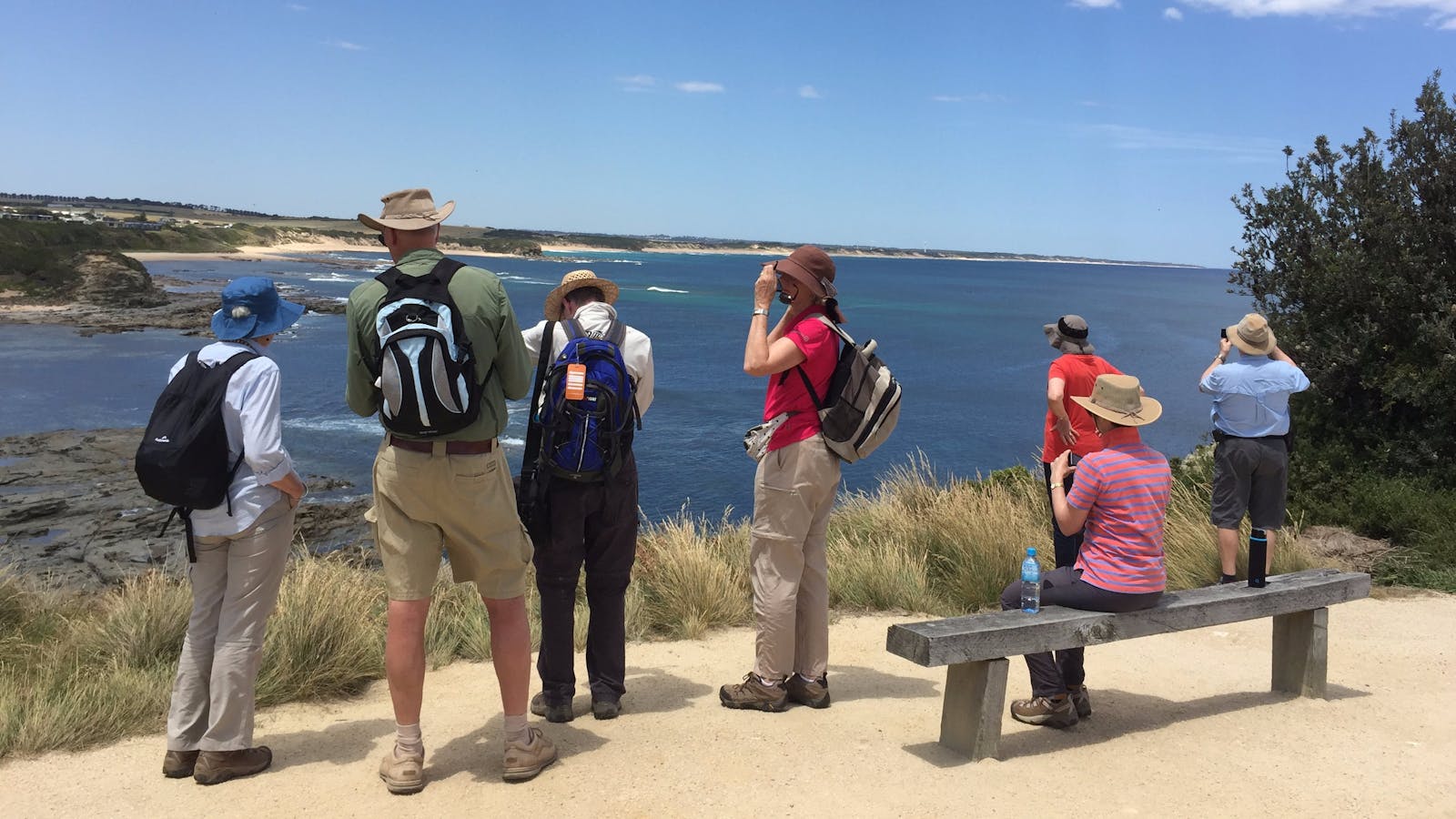 Admiring the views George Bass Coastal Walk