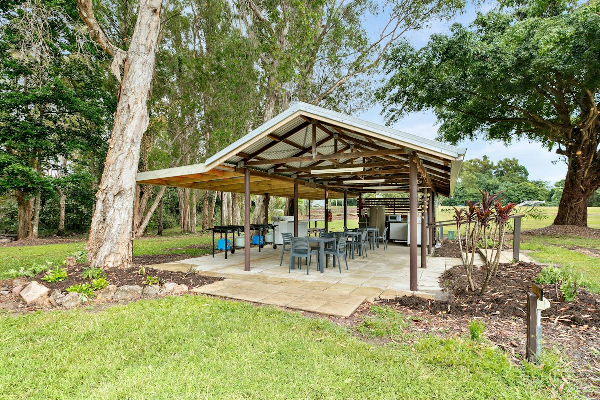 Looking at the Camp Kitchen at Bali Hai Child Free Holiday Park