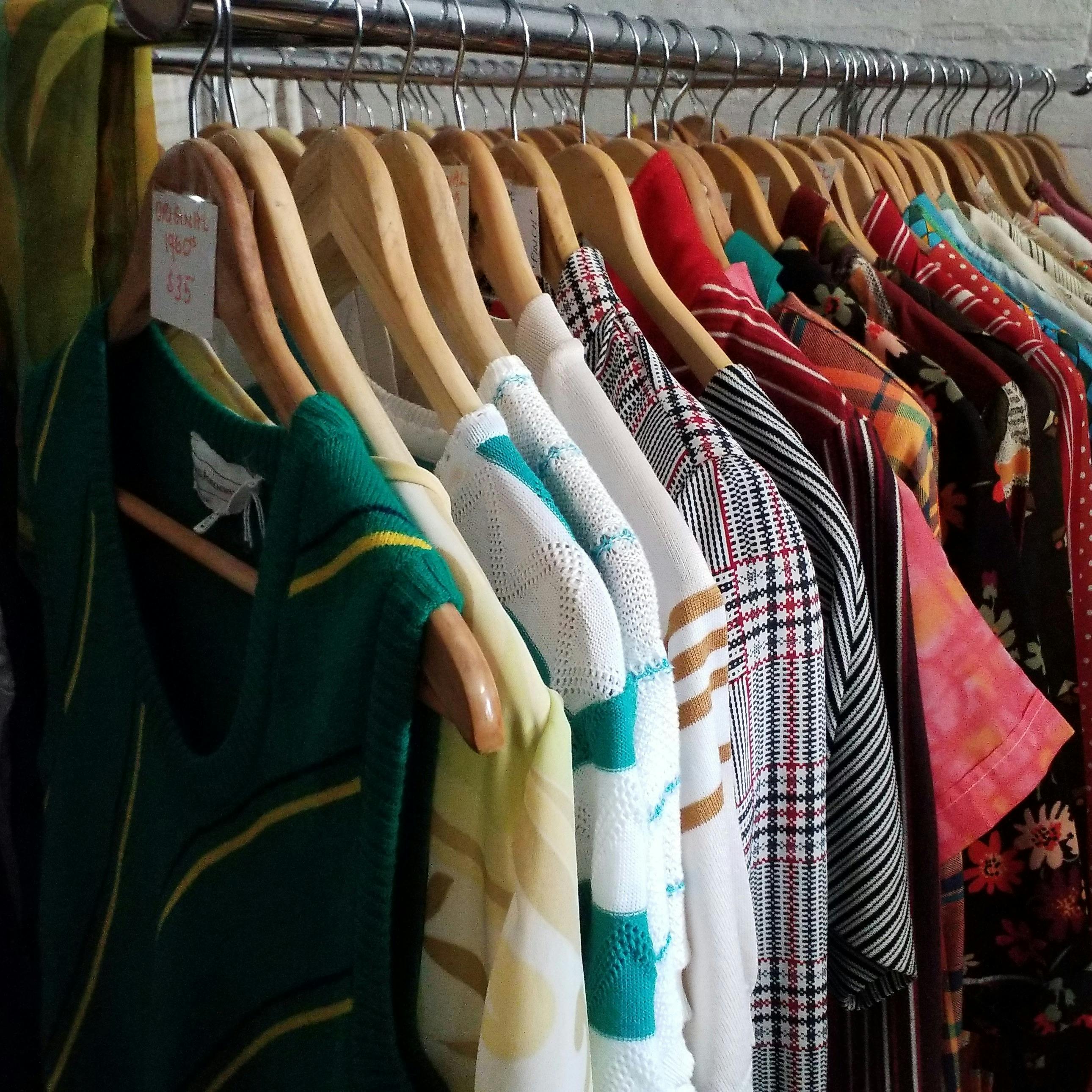 Extensive collection of original vintage clothing