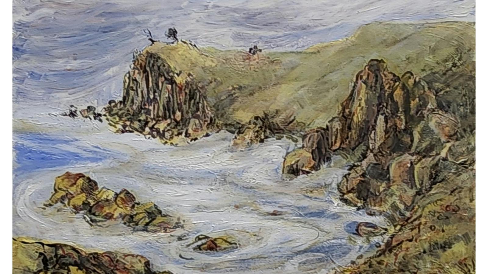 Diane Casimaty, 'Windy Weather East Coast', acrylic on canvas