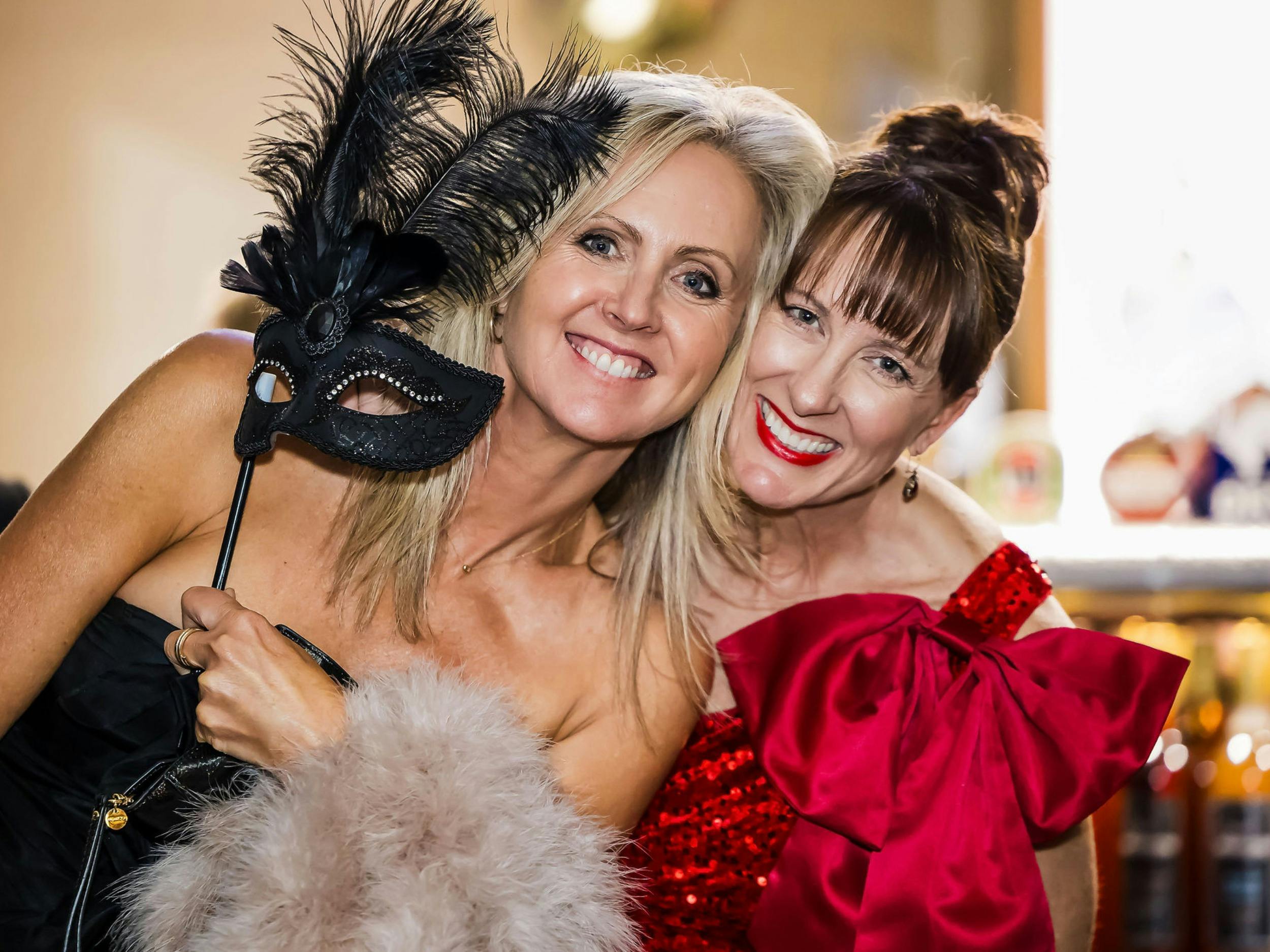 Two women at the Jindabyne Snow Ball