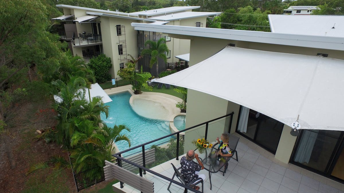 Large spacious balcony