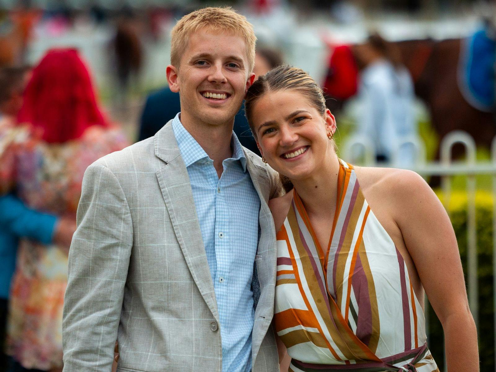 Patrons at Newcastle Racecourse