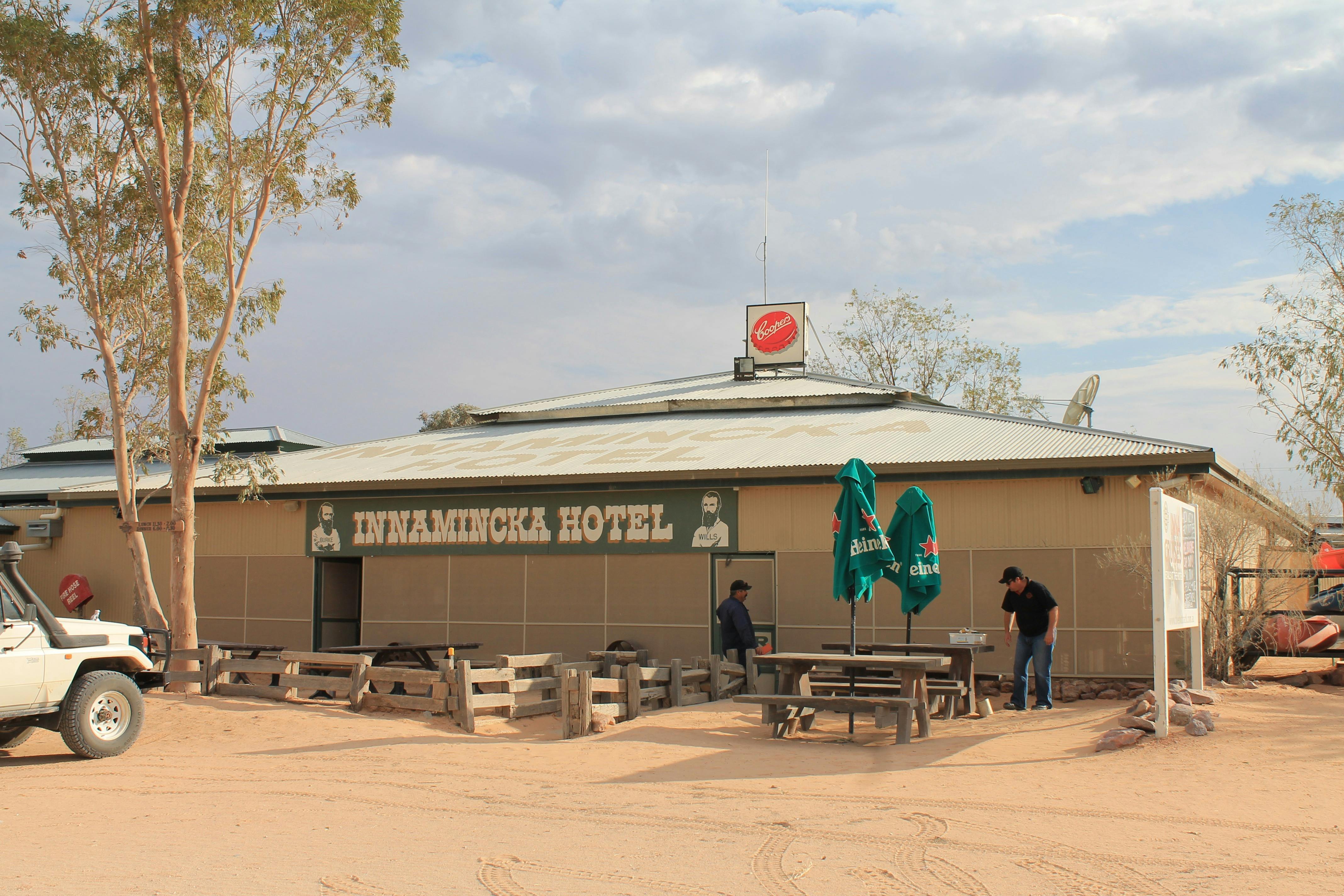 The exterior of the Innamincka Pub