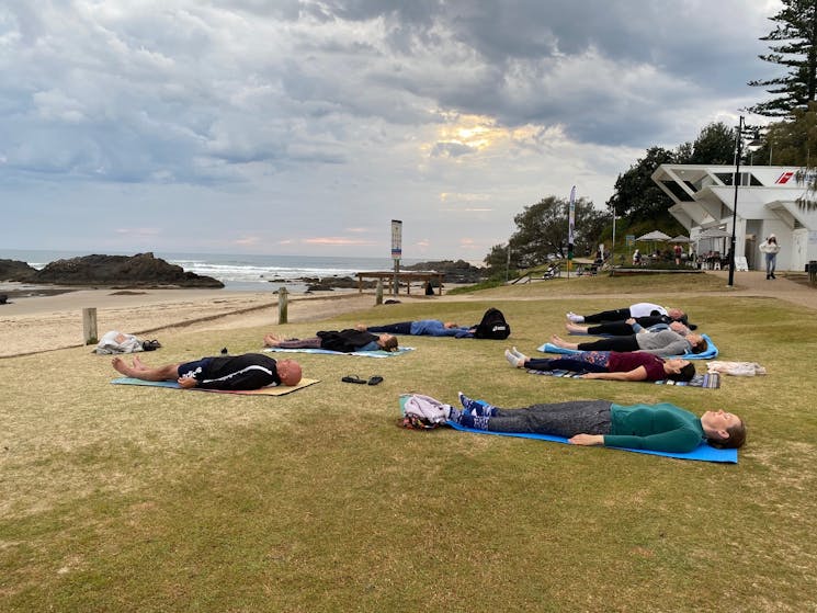 yoga at sunrise