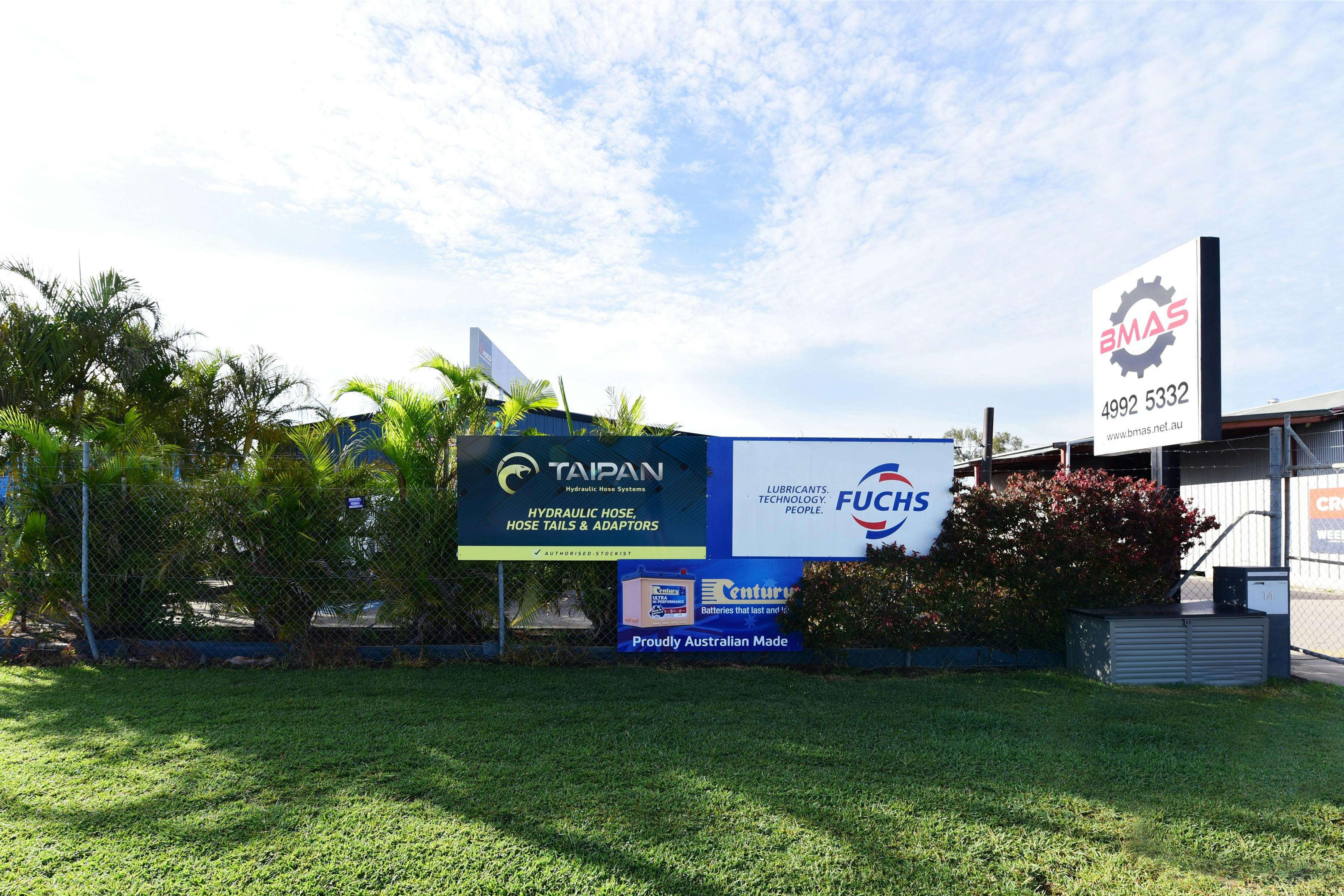 Front face of our business.