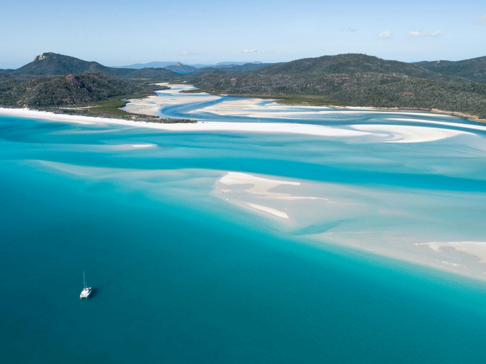 Spectacular white sandy beaches all yours to explore sailing the Whitsundays on a Bareboat Charter Spectacular white sandy beaches all yours to explore sailing the Whitsundays on a Bareboat Charter