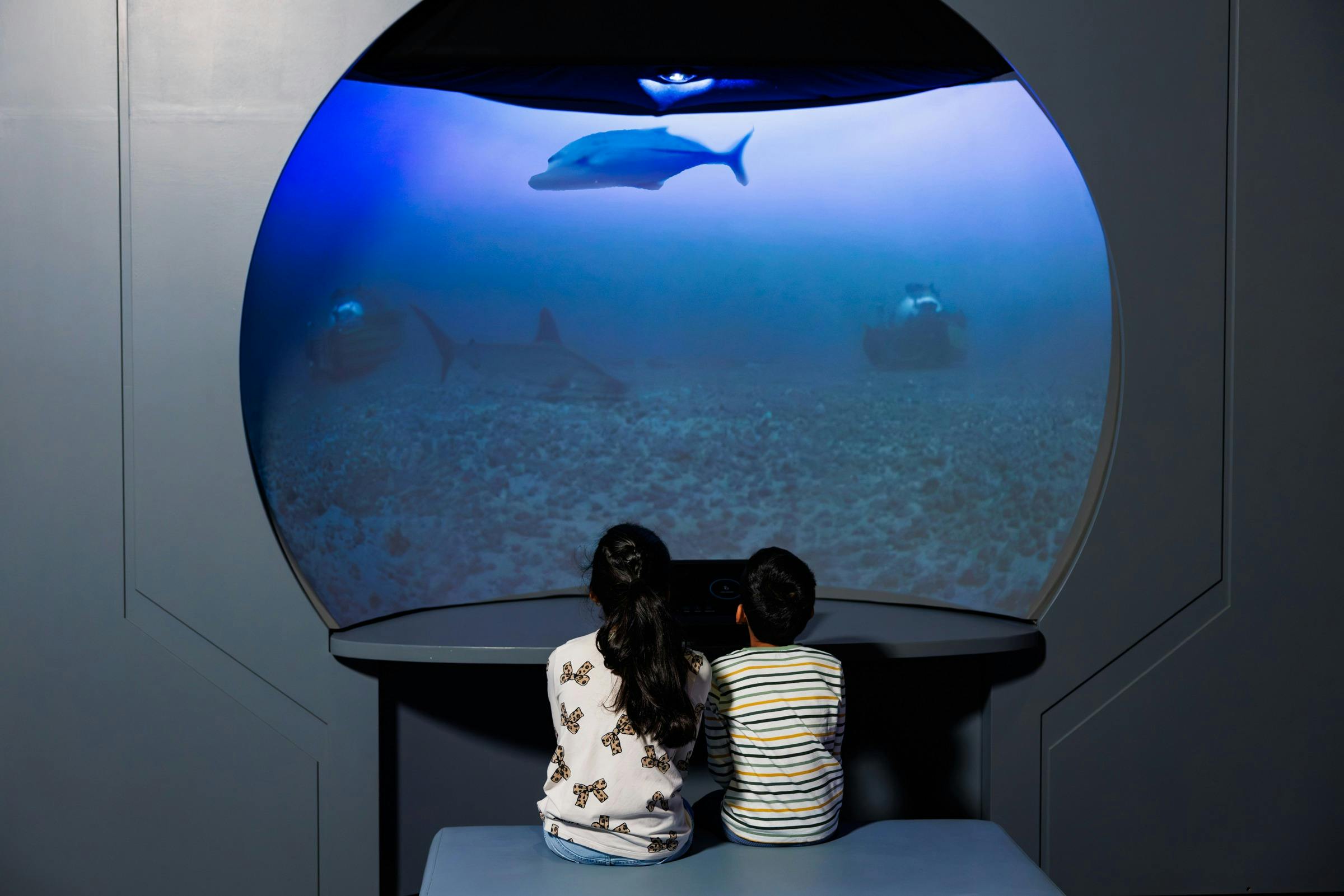 Children in OceanXperience exhibition